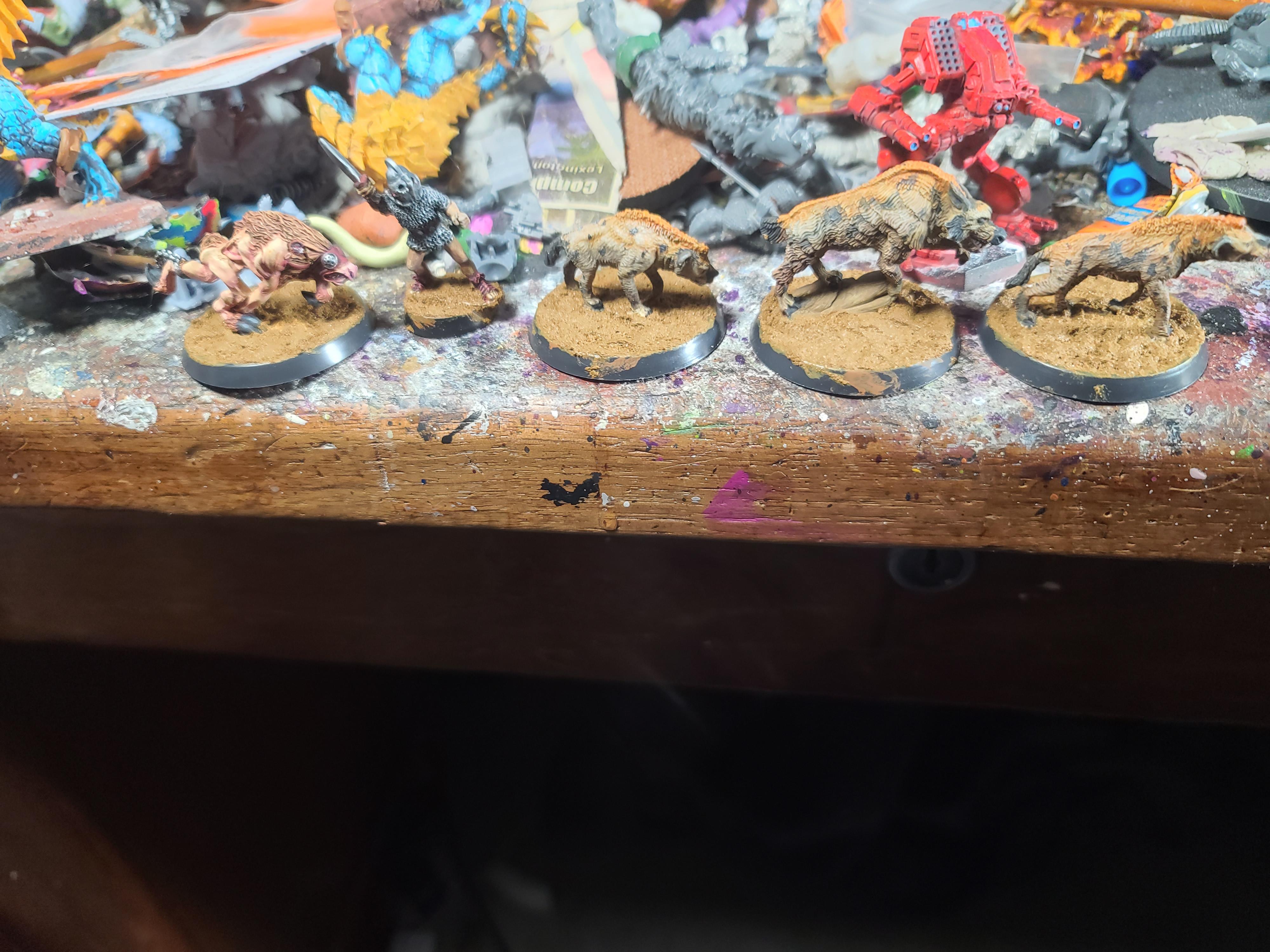 Cell Entertainment, Gladiator, Hyena, Ral Partha, Reaper Miniatures, Unknown Caster