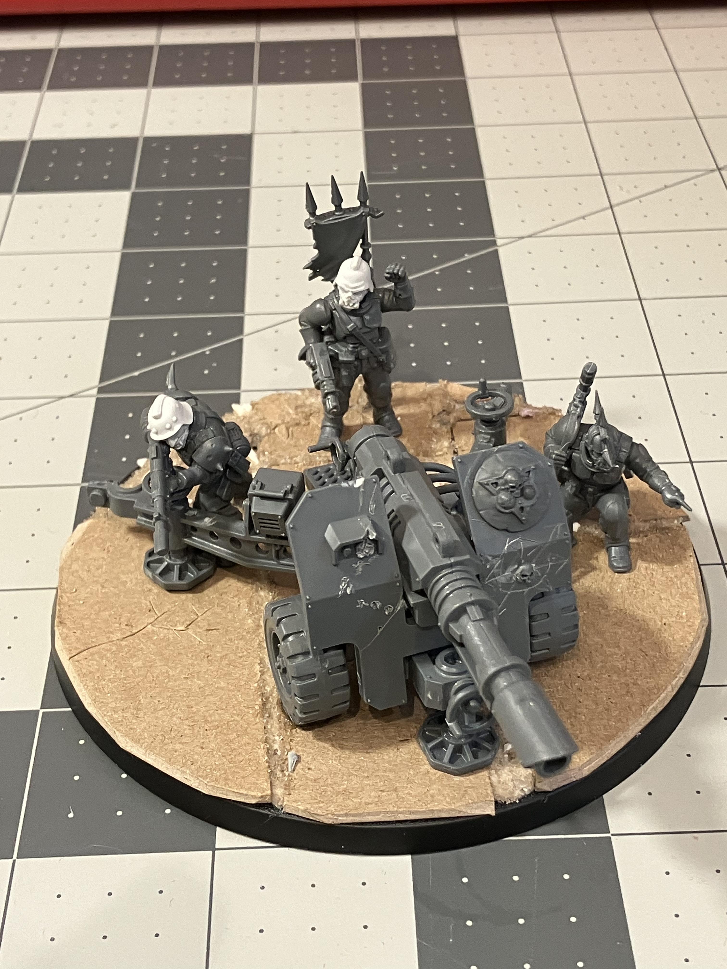 Artillery, Chaos, Greenstuff, Imperial Guard, Kitbash, Renegades, Renegades &amp; Heretics, Sculpting, Work In Progress