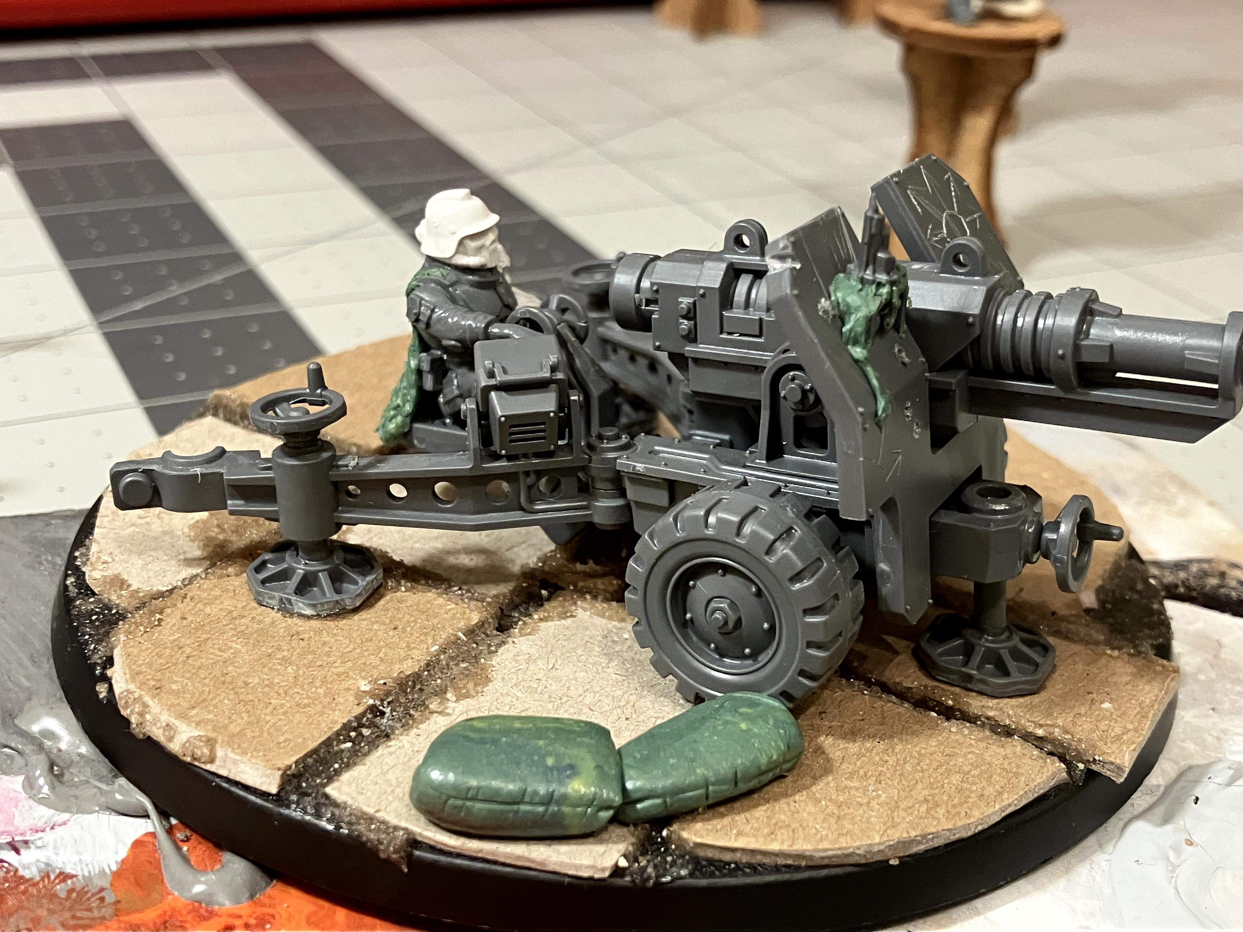Artillery, Chaos, Greenstuff, Imperial Guard, Kitbash, Renegades, Renegades &amp; Heretics, Sculpting, Work In Progress