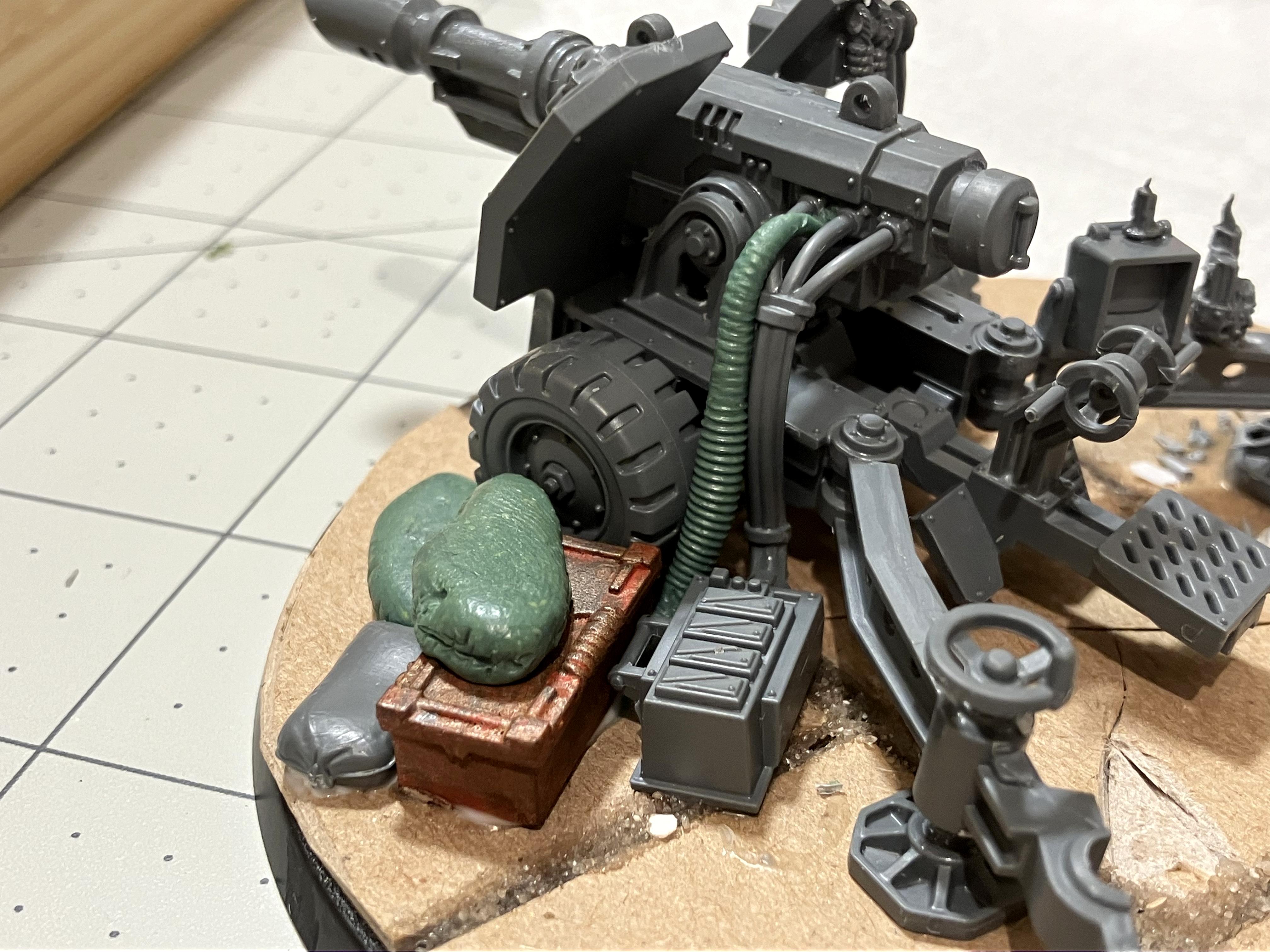 Artillery, Chaos, Greenstuff, Imperial Guard, Kitbash, Renegades, Renegades &amp; Heretics, Sculpting, Work In Progress