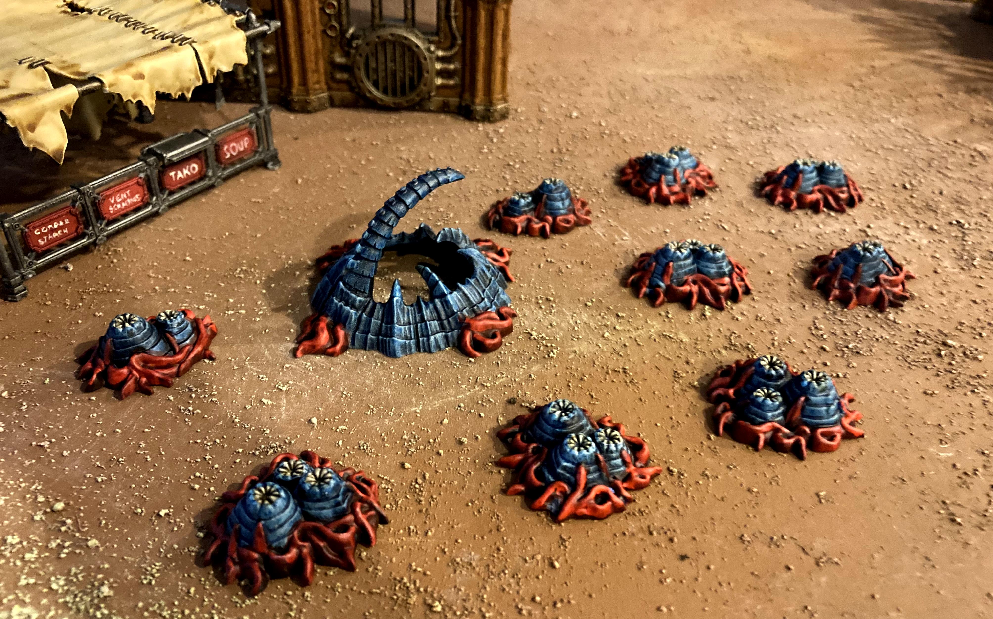 Tyranid Hive Node and Infestation Markers