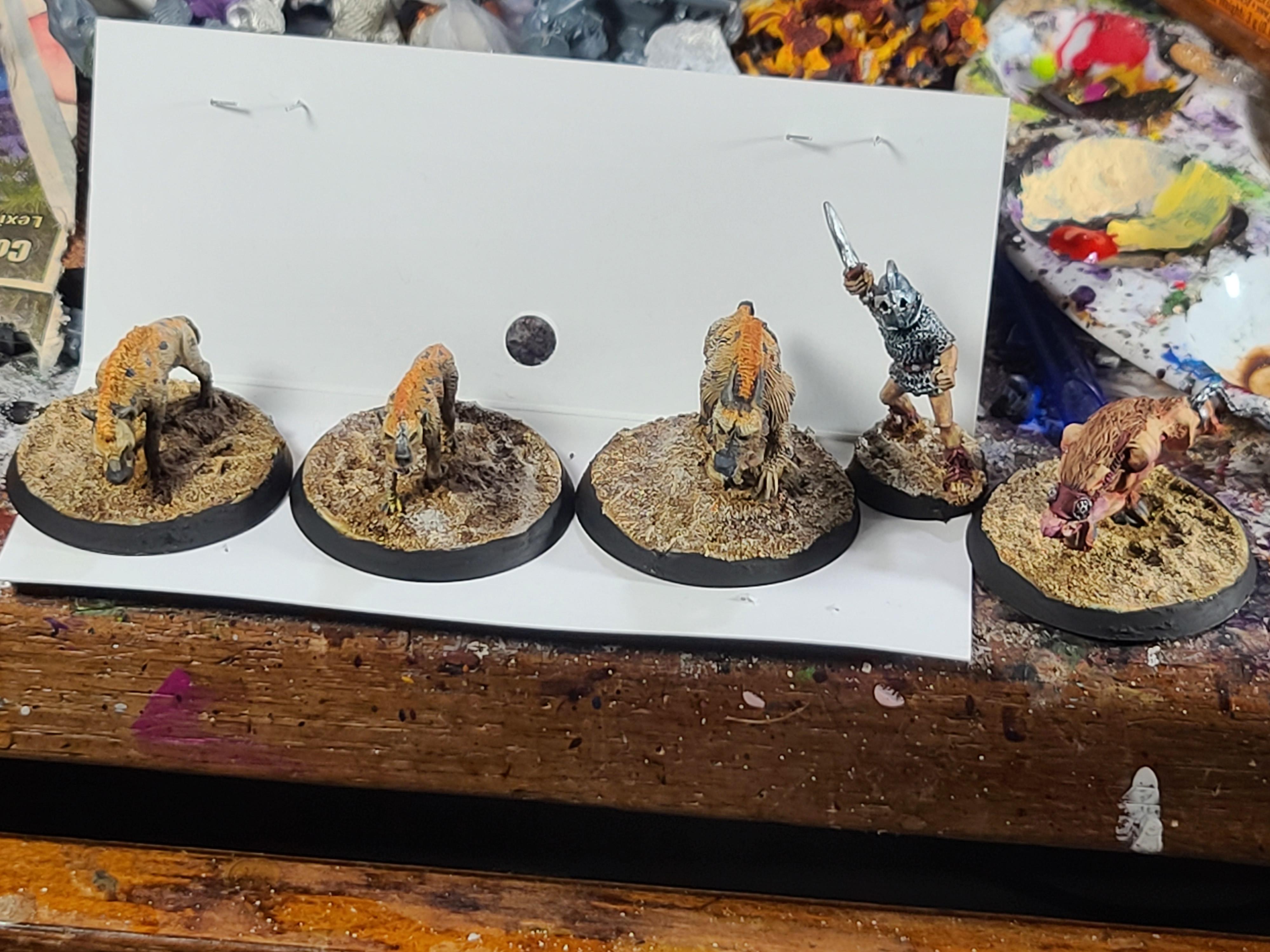 Cell Entertainment, Gladiator, Hyena, Hyenas, Ral Partha, Reaper Miniatures, Unknown Caster