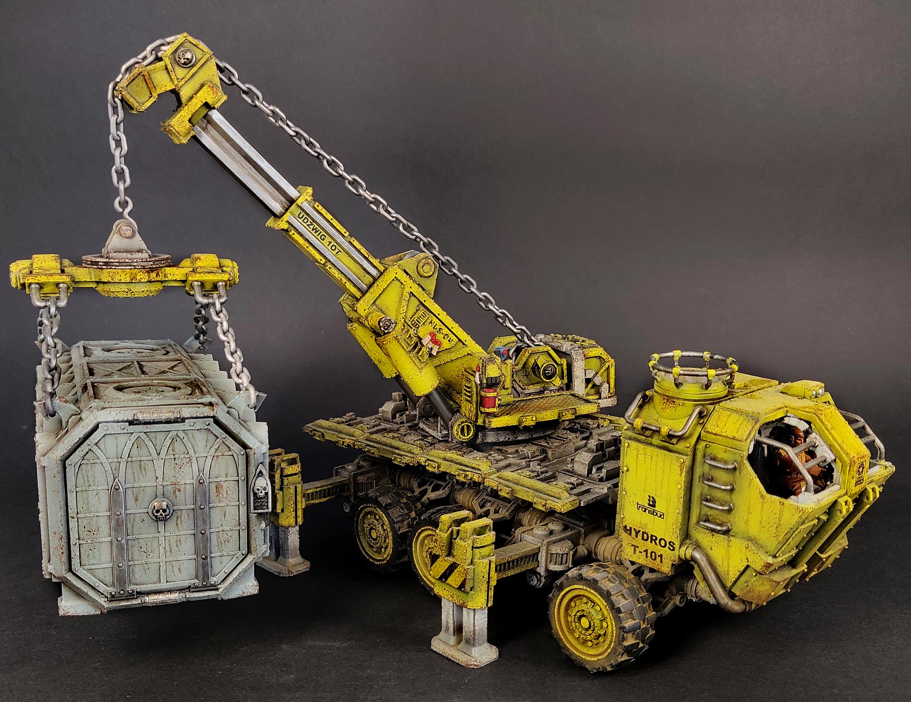 Civilian, Container, Crane, Necromunda, Truck, Vehicle