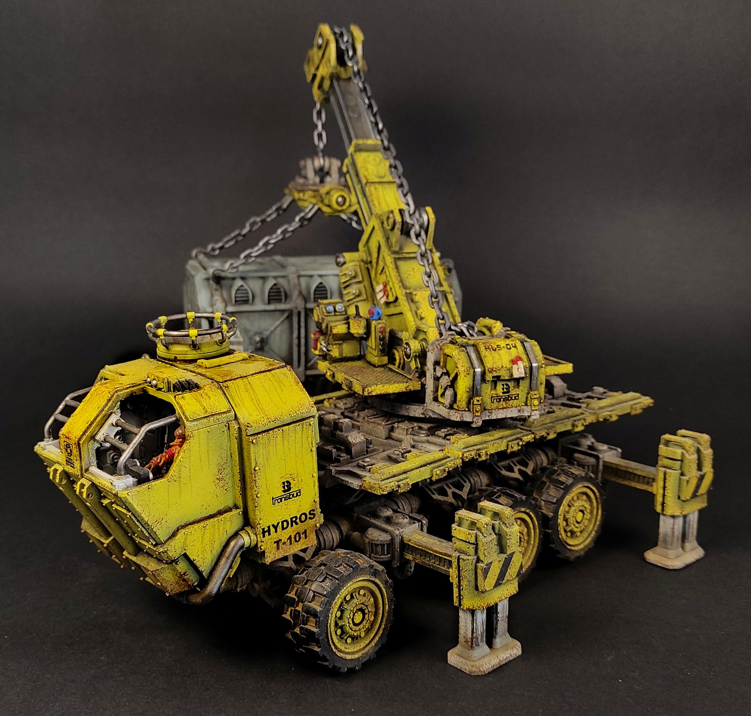 Civilian, Container, Crane, Necromunda, Truck, Vehicle