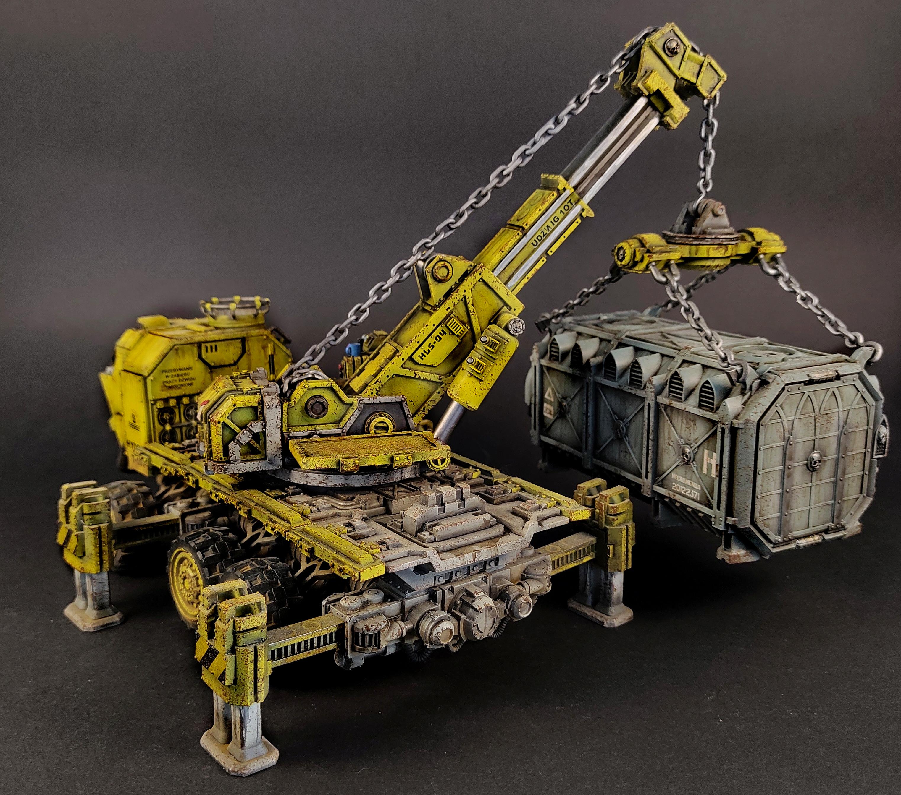 Civilian, Container, Crane, Necromunda, Truck, Vehicle