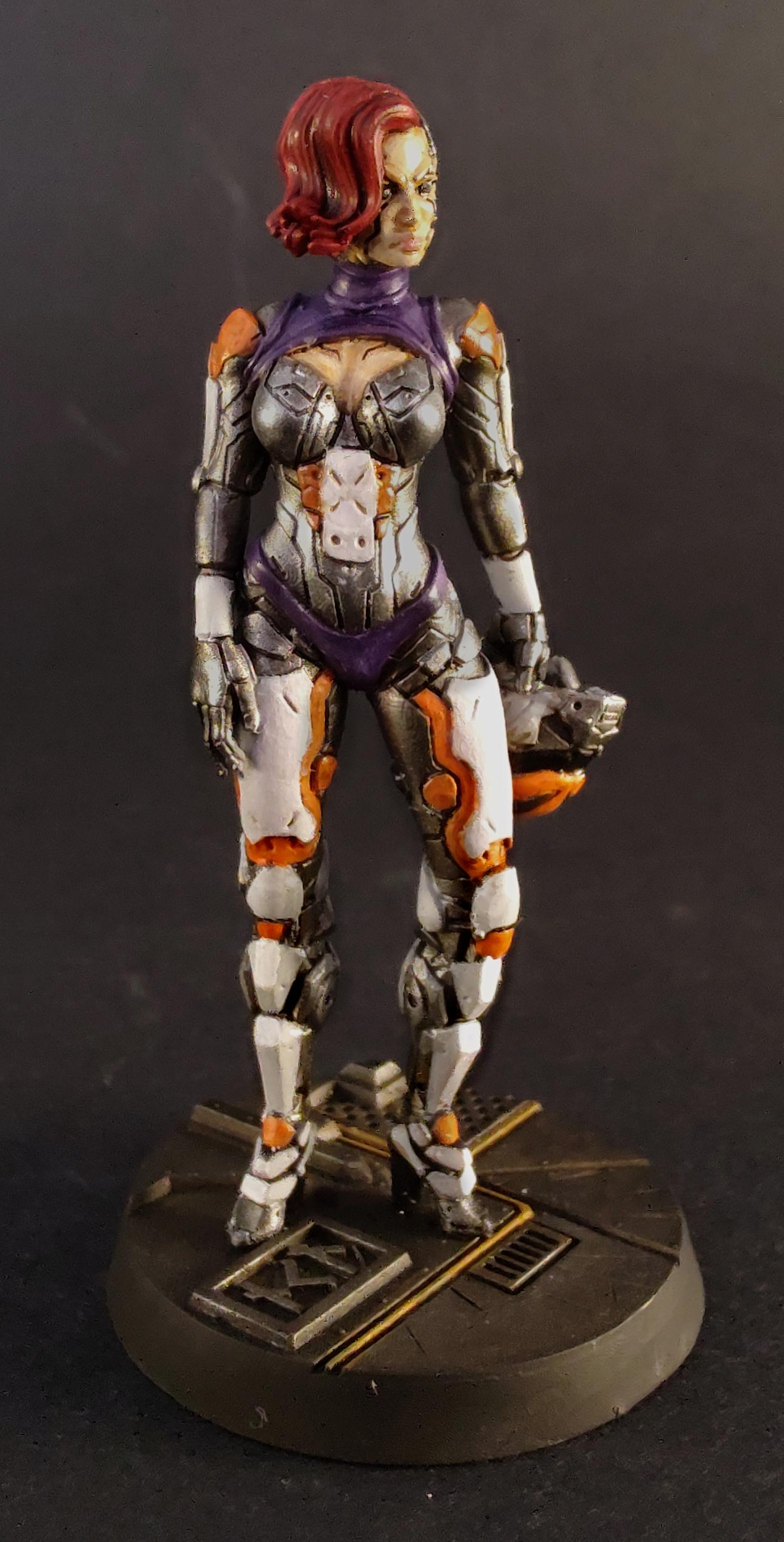Cyberpunk, Cyborg, Female, Robot
