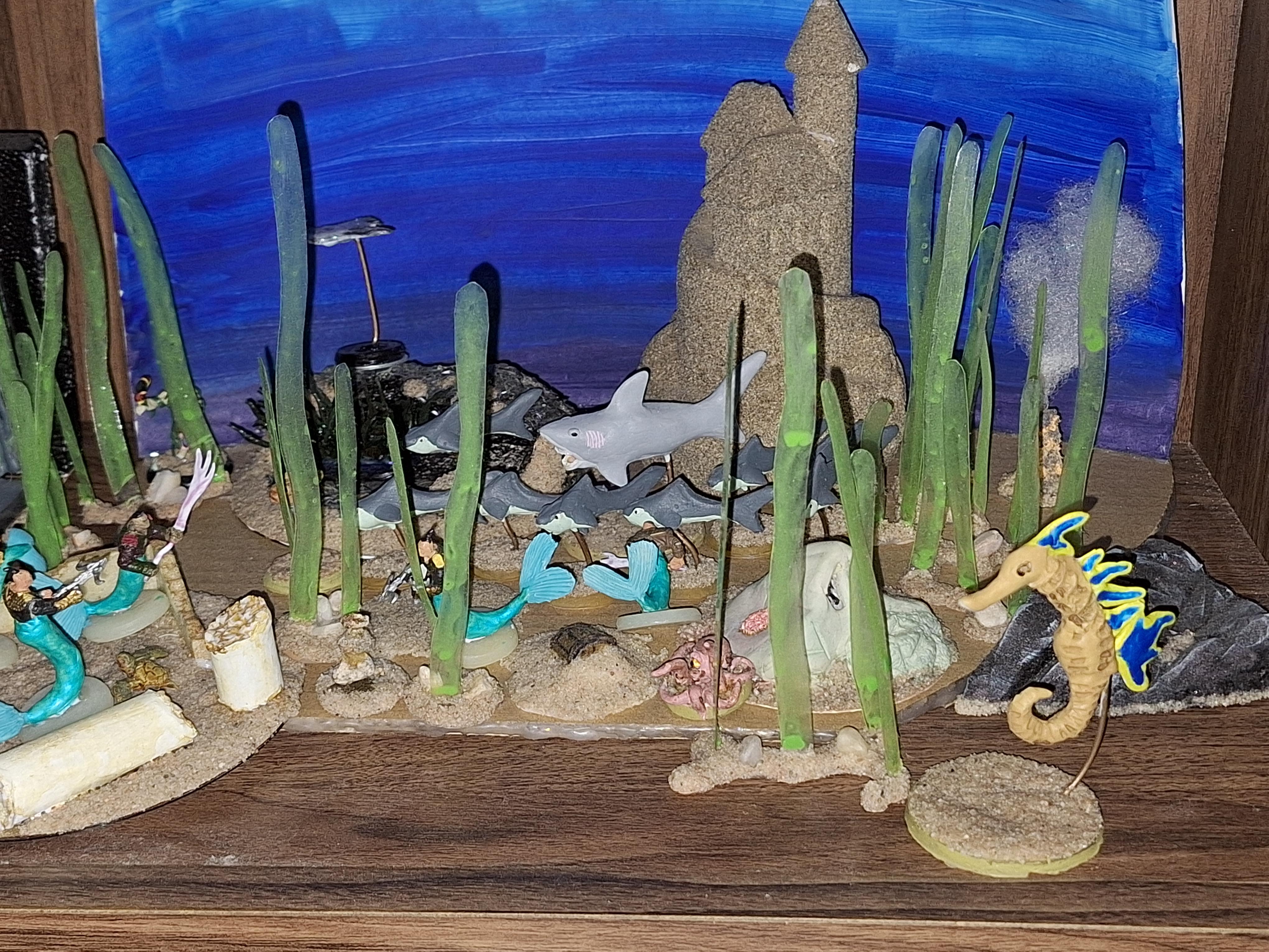 Dragon, Dungeons, Dungeons And Dragons, Giant, Hunter, Kelp, Merfolk, Monster, Octopus, Reef, Sea Horse, Shark, Sharks, Turtle, Underwater Encounters