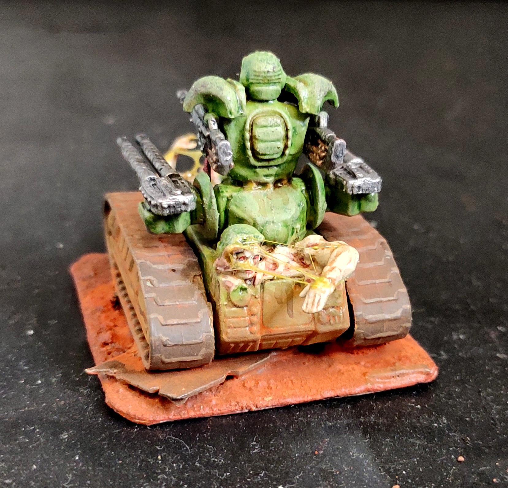 Armored Vehicle, Bronekorpus, Conversion, Cyborg, Doom, From Russia, Heavy Support, Heavy Weapon, Kitbash, Machine Gun, Possessed, Scratch Build, Slime, Tank, Technolog, Tehnolog