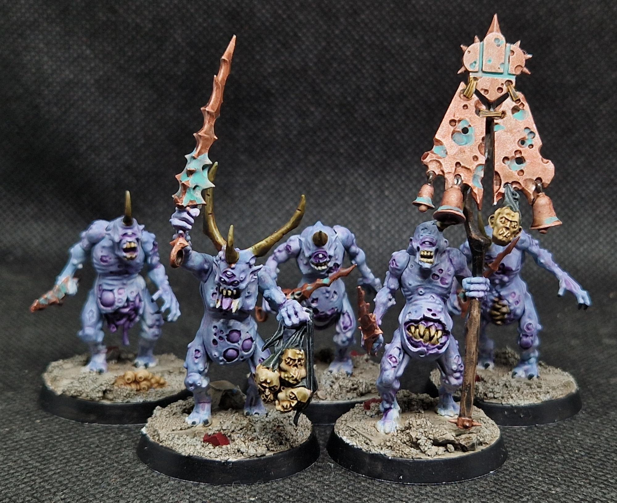 Daemons, Nurgle, Sickly Pallor of Decay Plaguebearers - Group A