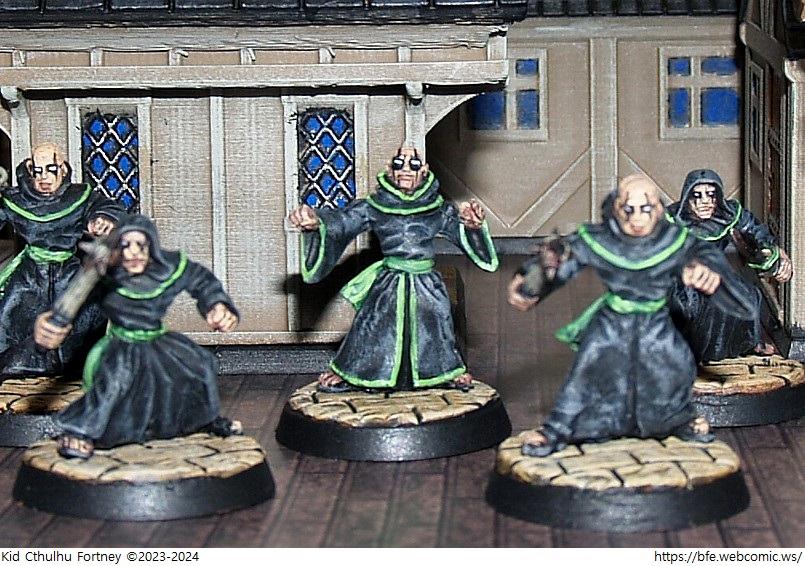 Bfe, Cultist, Ender Toys, Games Workshop, Mad Robot, Old Glory, Oubliette, Robe