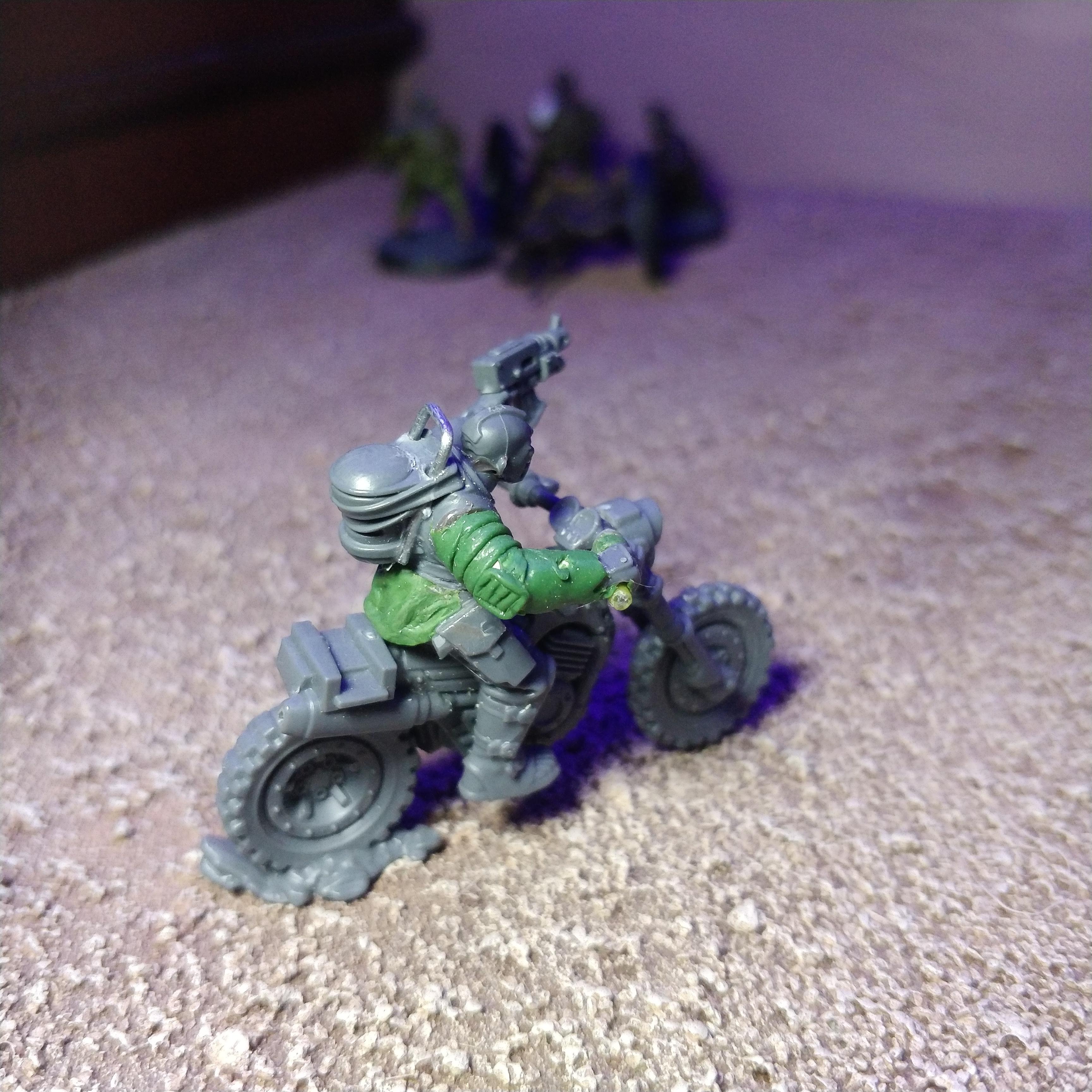 Ash Wastes, Bike, Conversion, Greenstuff