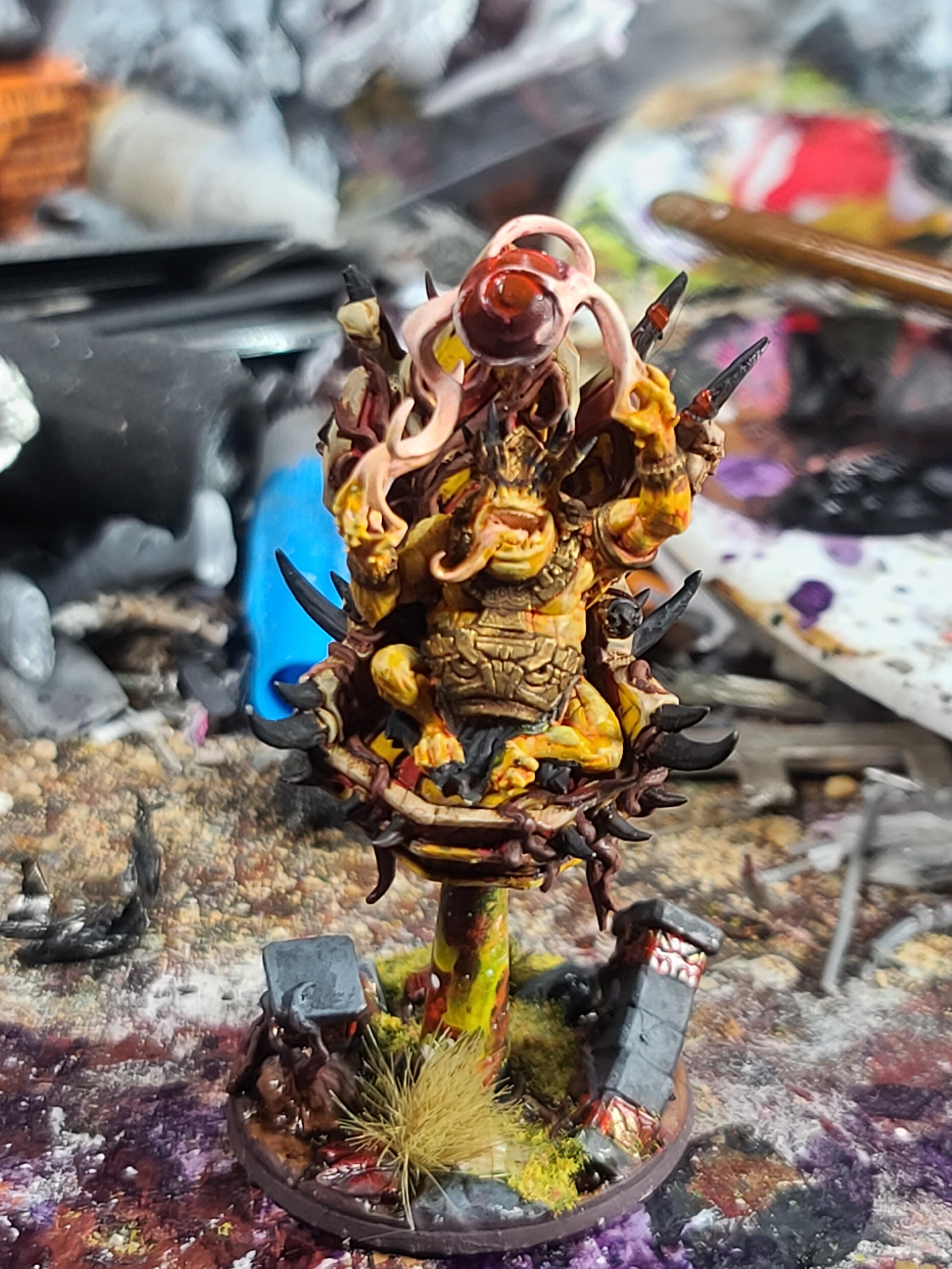 10mm, Artisans Guild, Lizard King Gurunda, Lizardmen, Mgs Miniatures, Slann Mage Priest, Warmaster, Warmaster Revolution