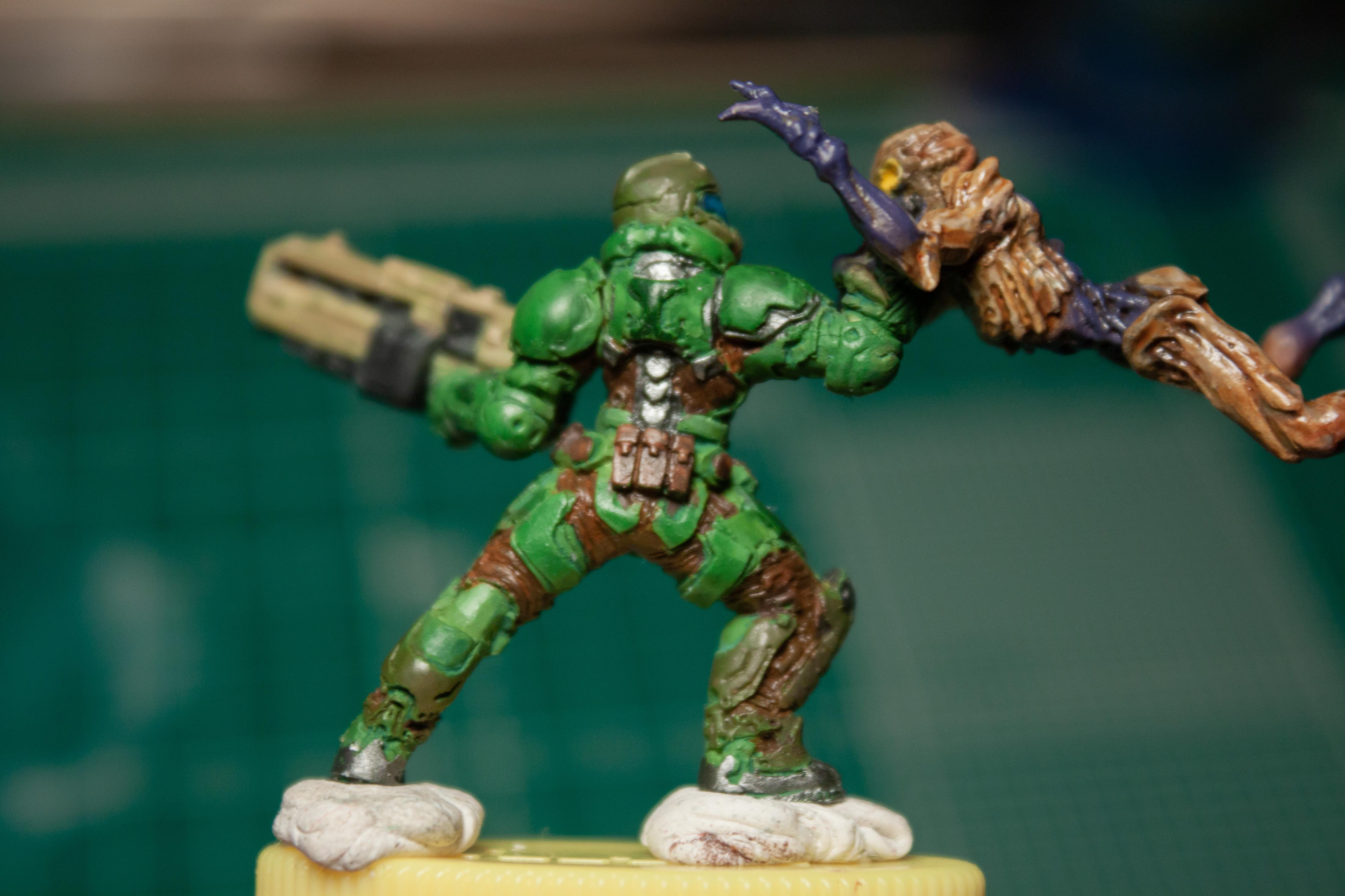Doom, Doom 2016, Doom Guy, Imp, Klukva Miniatures