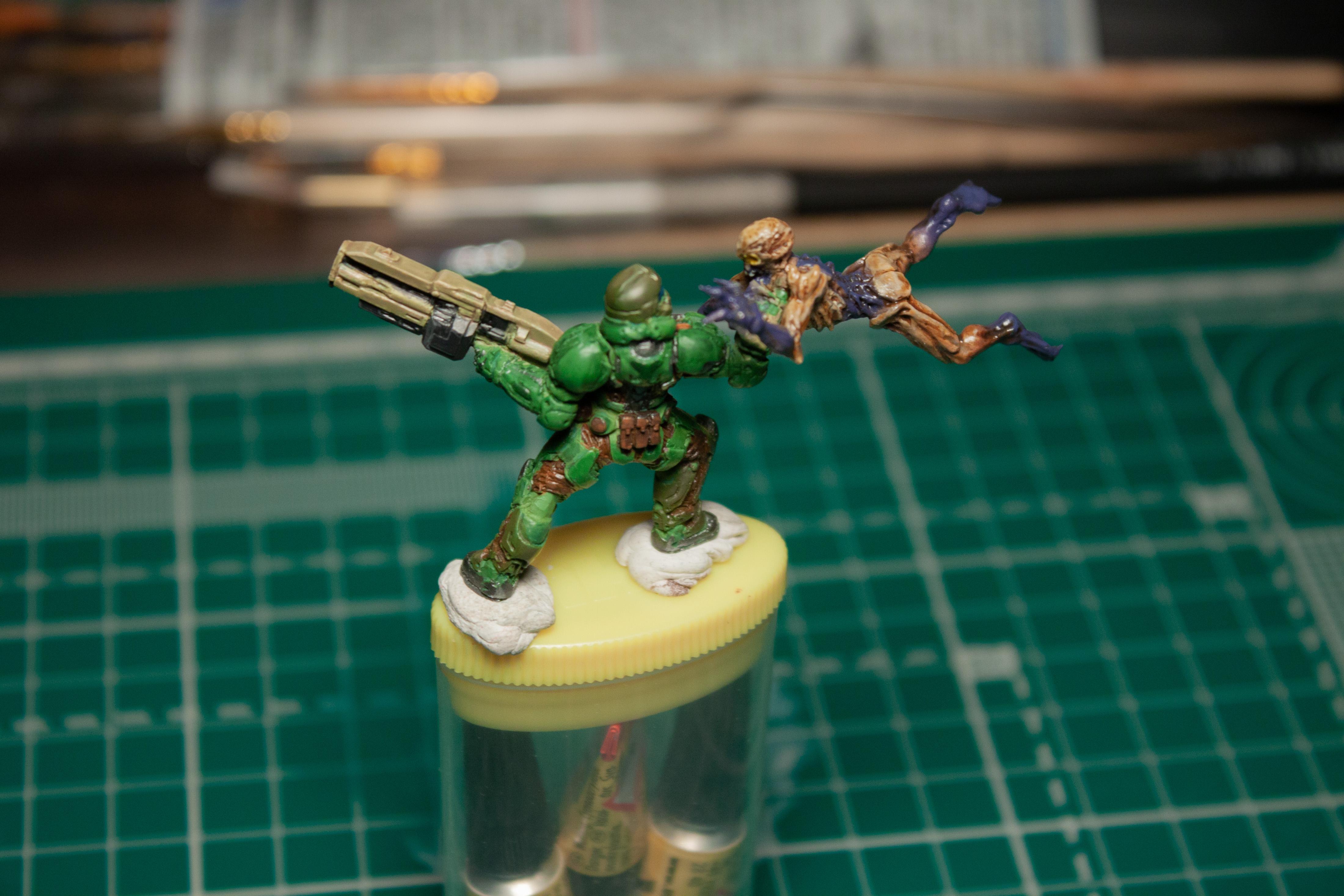 Doom, Doom 2016, Doom Guy, Imp, Klukva Miniatures