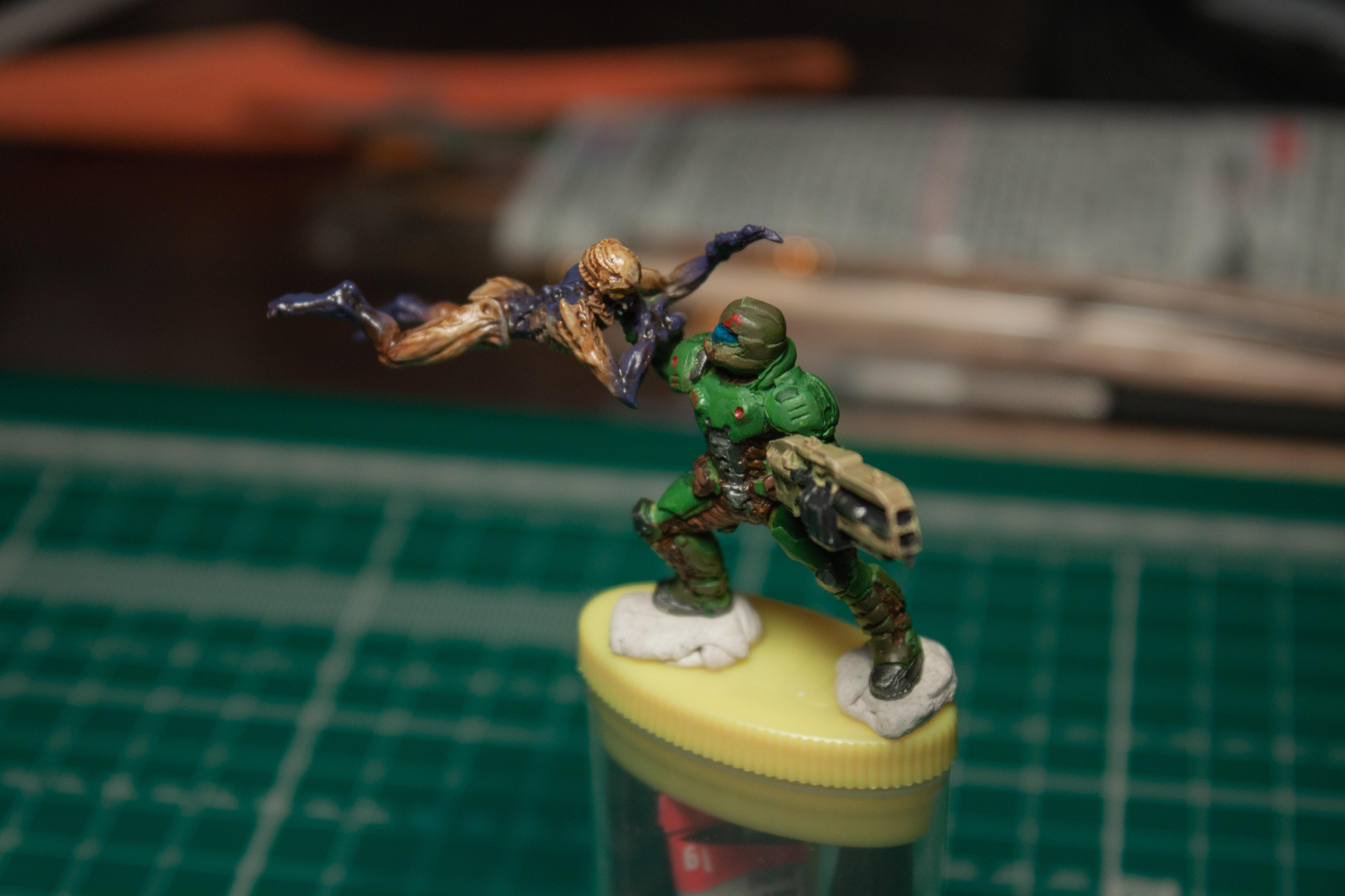 Doom, Doom 2016, Doom Guy, Imp, Klukva Miniatures