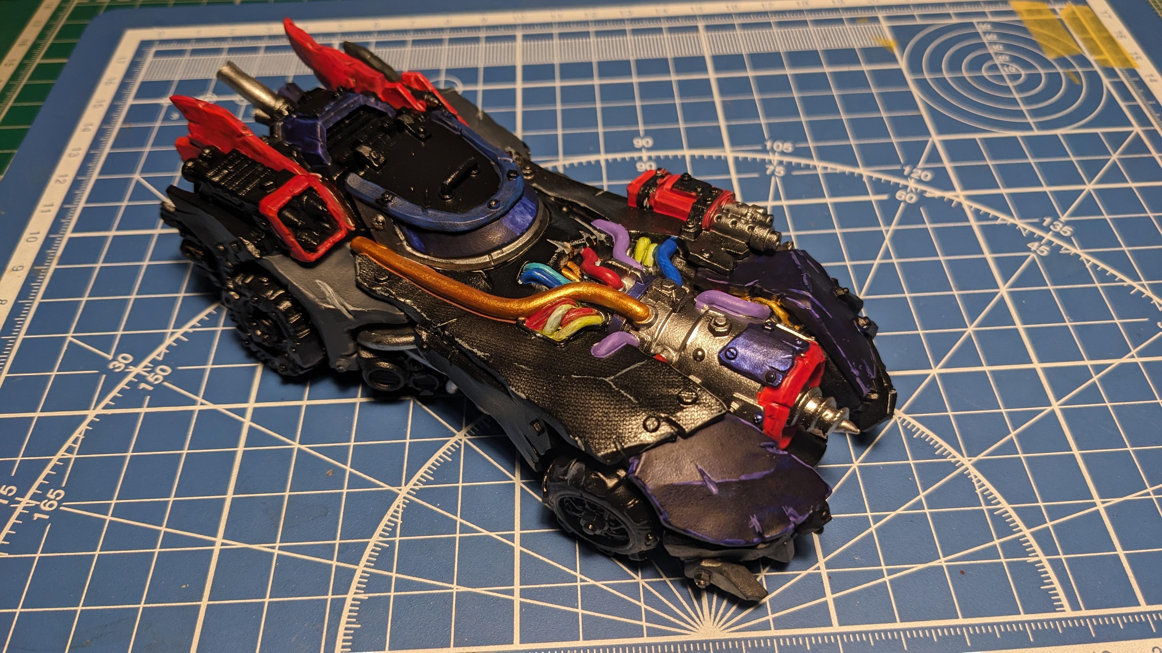 Batmobile, Carbon, Megatrakk Scrapjet, Orcs, Orks, Puppetswar Miniatures, Speed Freeks, Warhammer 40,000