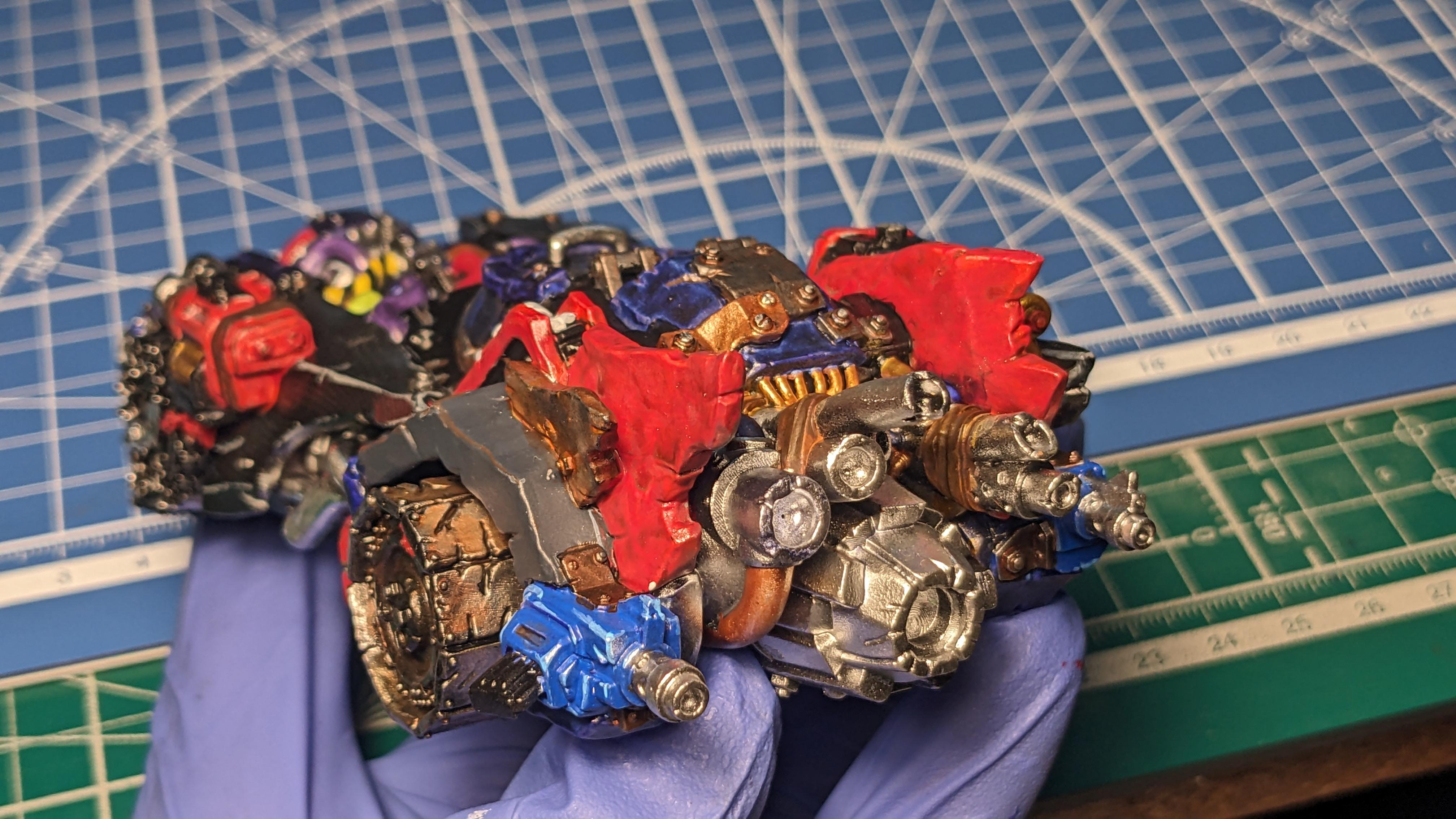 Batmobile, Carbon, Megatrakk Scrapjet, Orcs, Orks, Puppetswar Miniatures, Speed Freeks, Warhammer 40,000