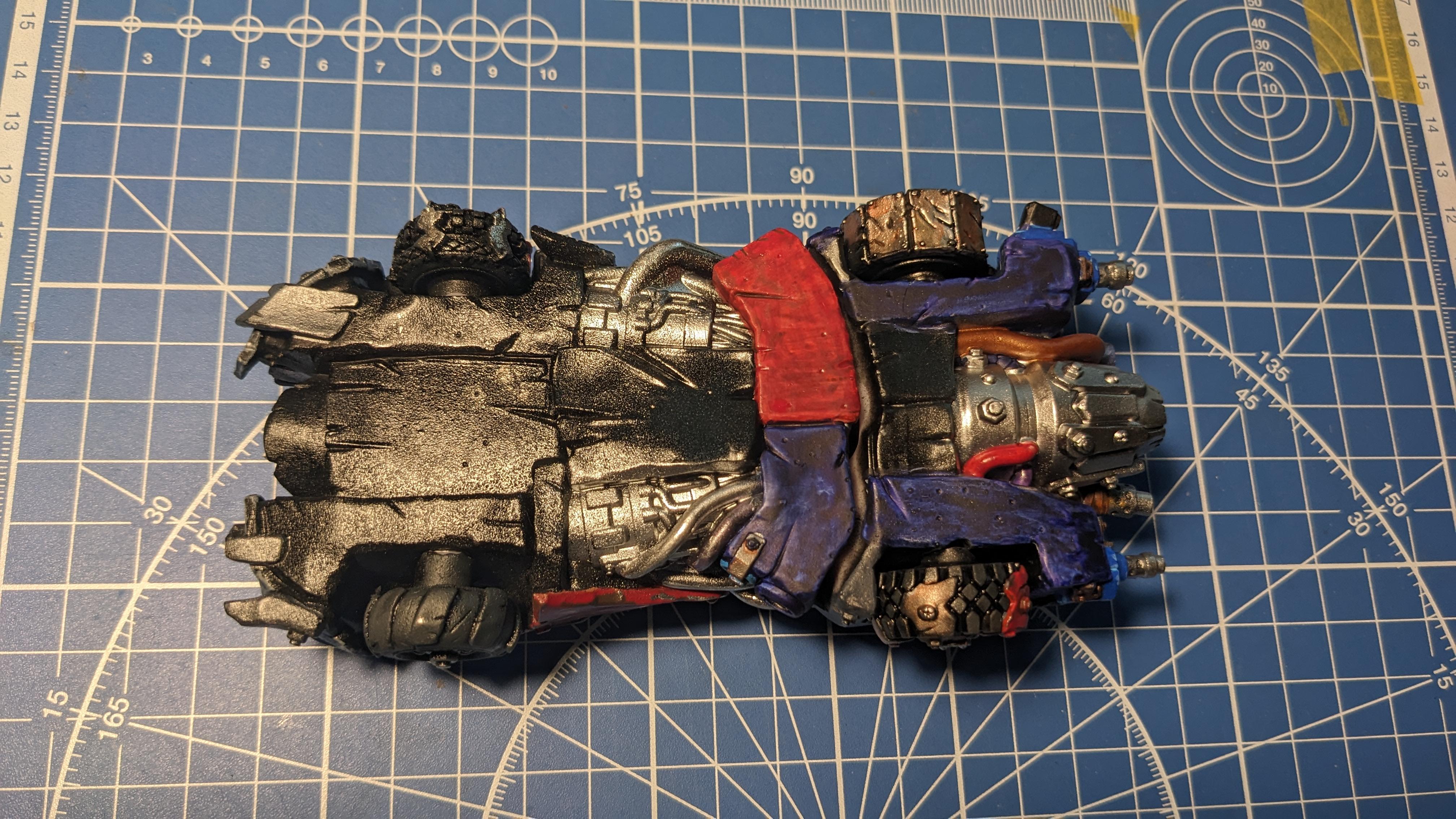 Batmobile, Carbon, Megatrakk Scrapjet, Orcs, Orks, Puppetswar Miniatures, Speed Freeks, Warhammer 40,000