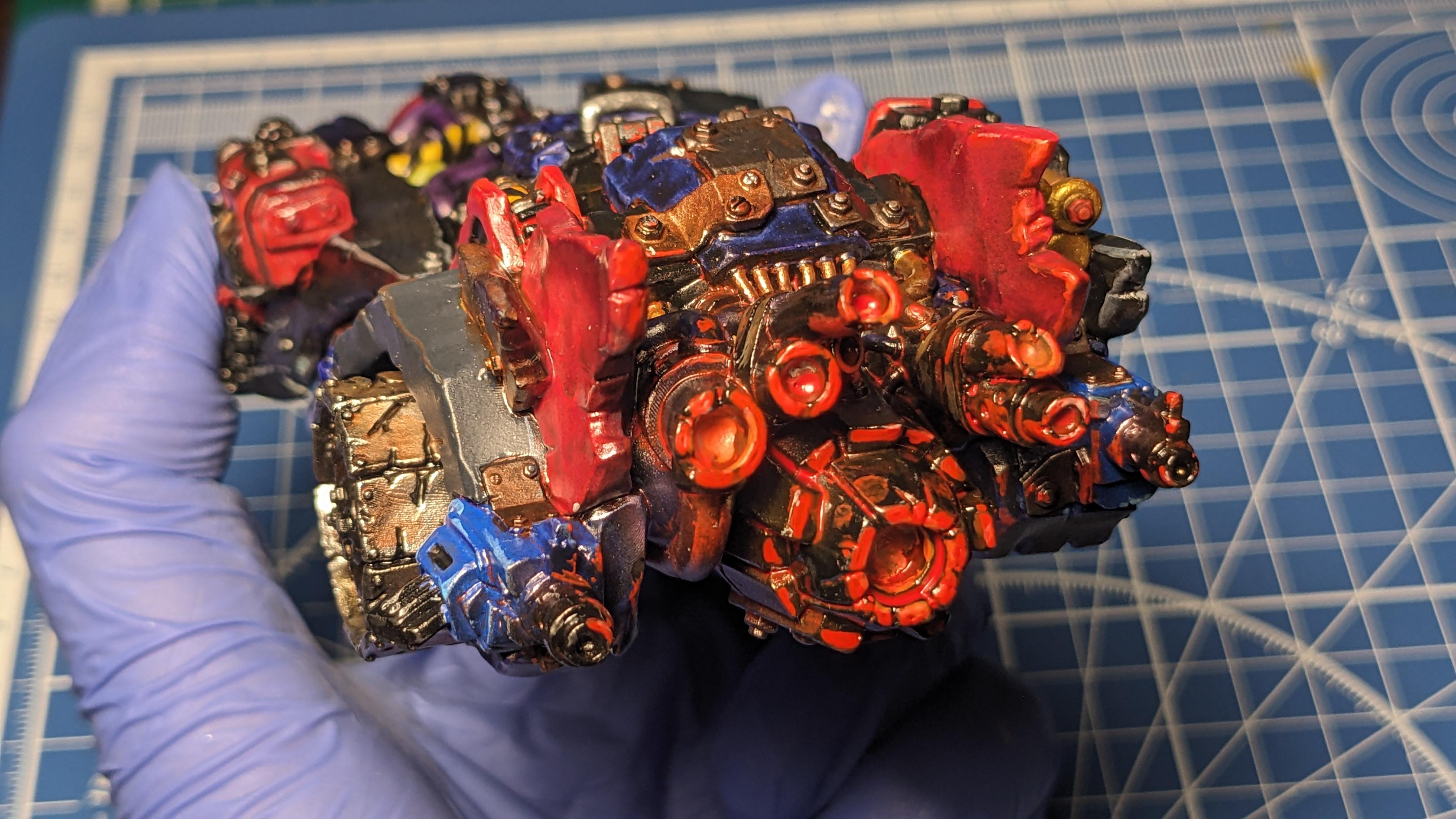 Batmobile, Carbon, Megatrakk Scrapjet, Orcs, Orks, Puppetswar Miniatures, Speed Freeks, Warhammer 40,000