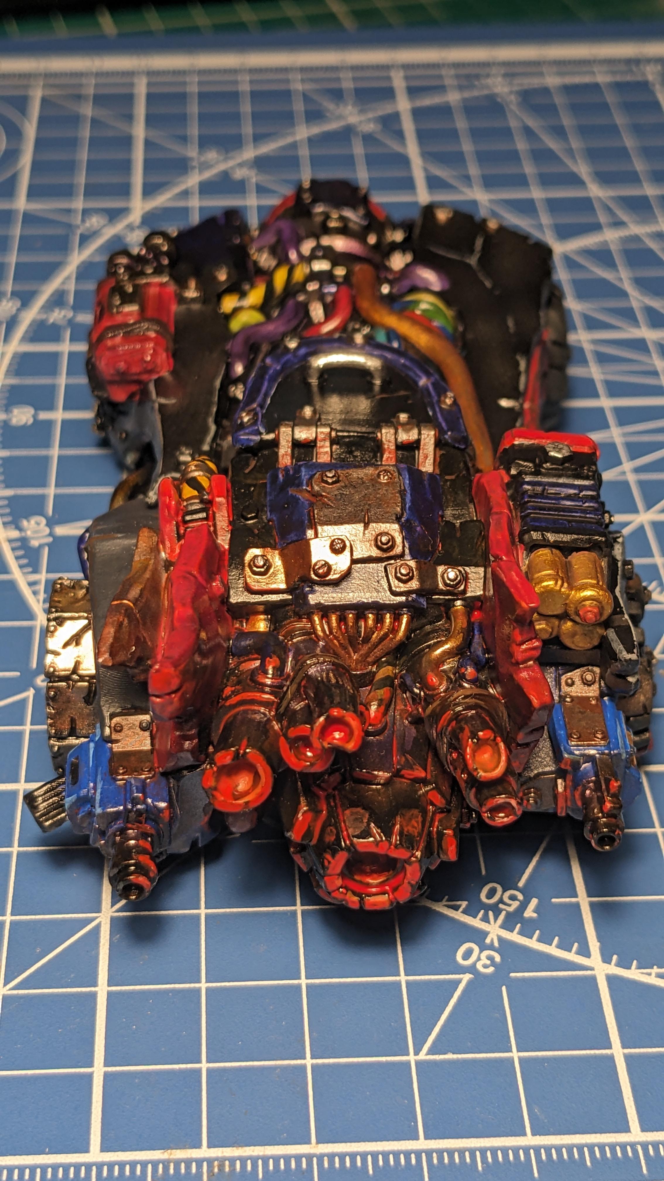 Batmobile, Carbon, Engine, Megatrakk Scrapjet, Orcs, Orks, Puppetswar Miniatures, Speed Freeks, Warhammer 40,000