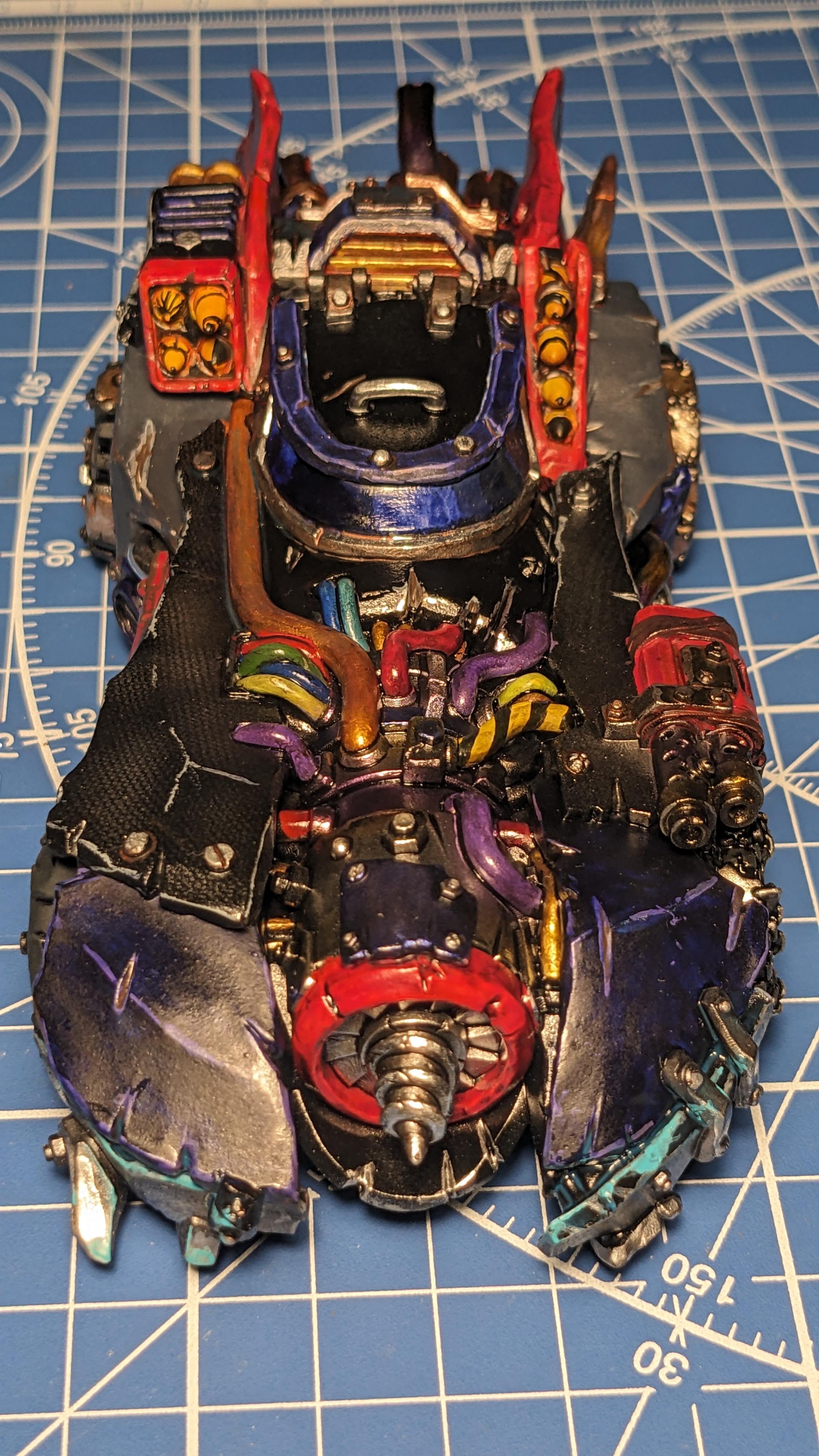 Batmobile, Carbon, Megatrakk Scrapjet, Orcs, Orks, Puppetswar Miniatures, Speed Freeks, Warhammer 40,000
