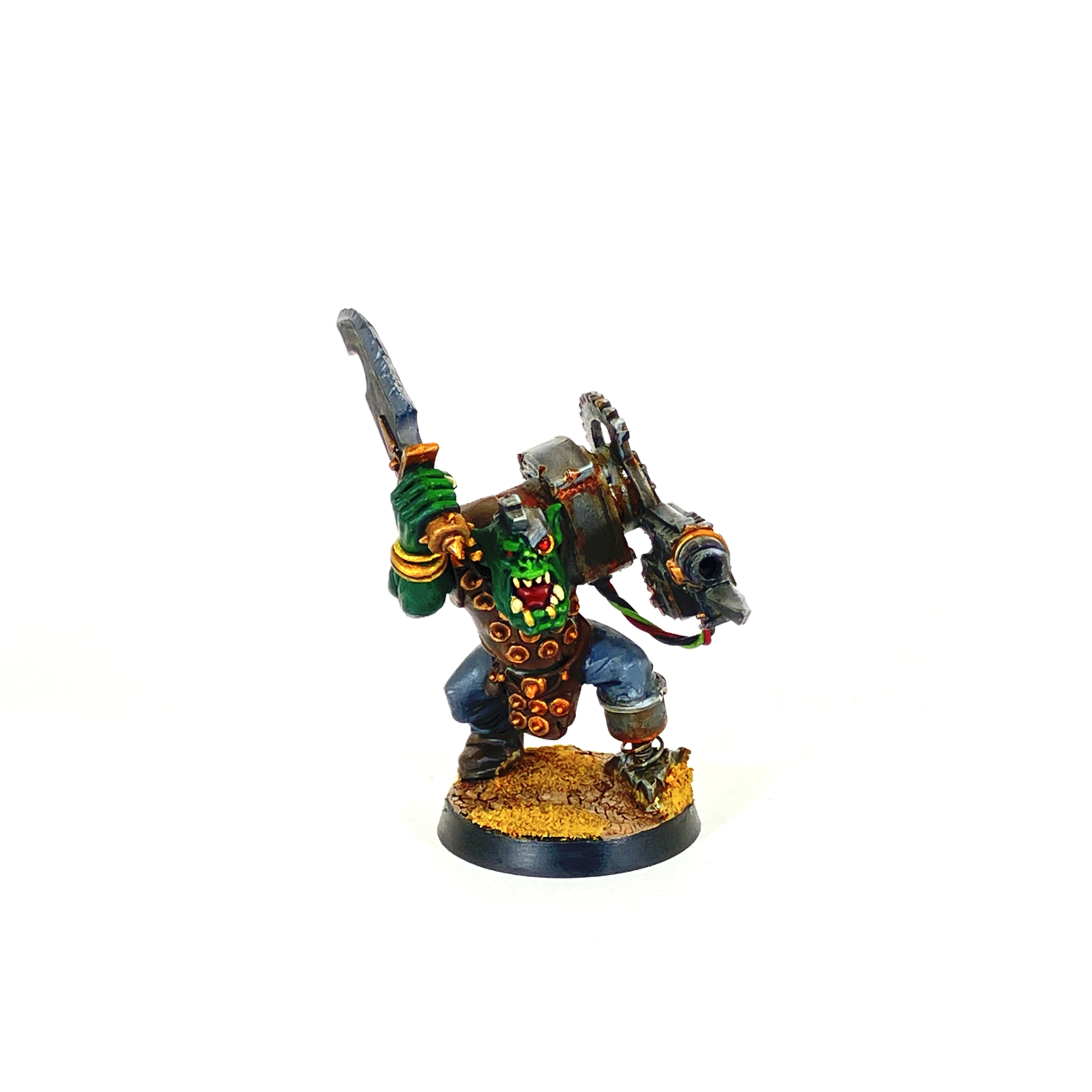 Bionik, Conversion, Cybork, Freebooter, Greenstuff, Kitbash, Orks, Scratch Build, Slugga Boy, Warhammer 40,000