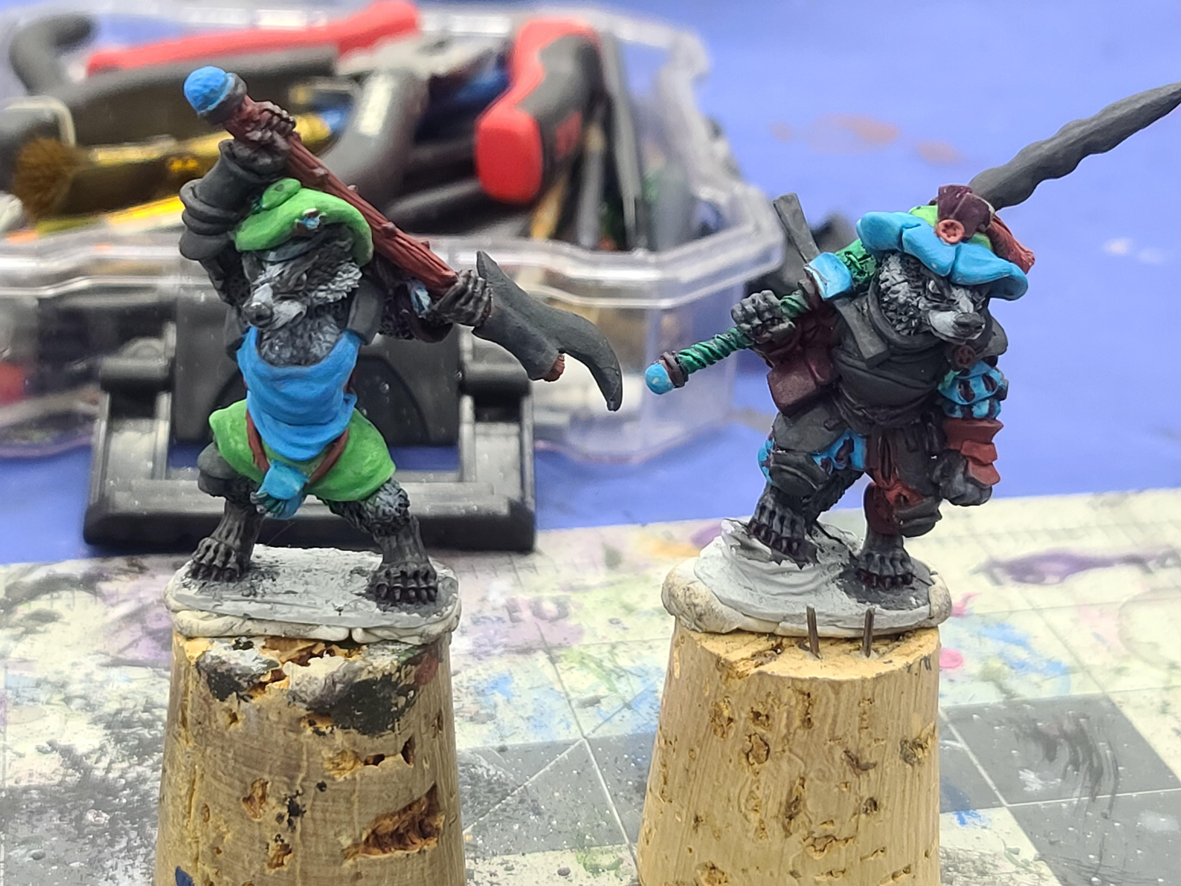Animal Adventurers, Badgers, Burrows And Badgers, Highlander, Landsknecht, Oathsworn Miniatures