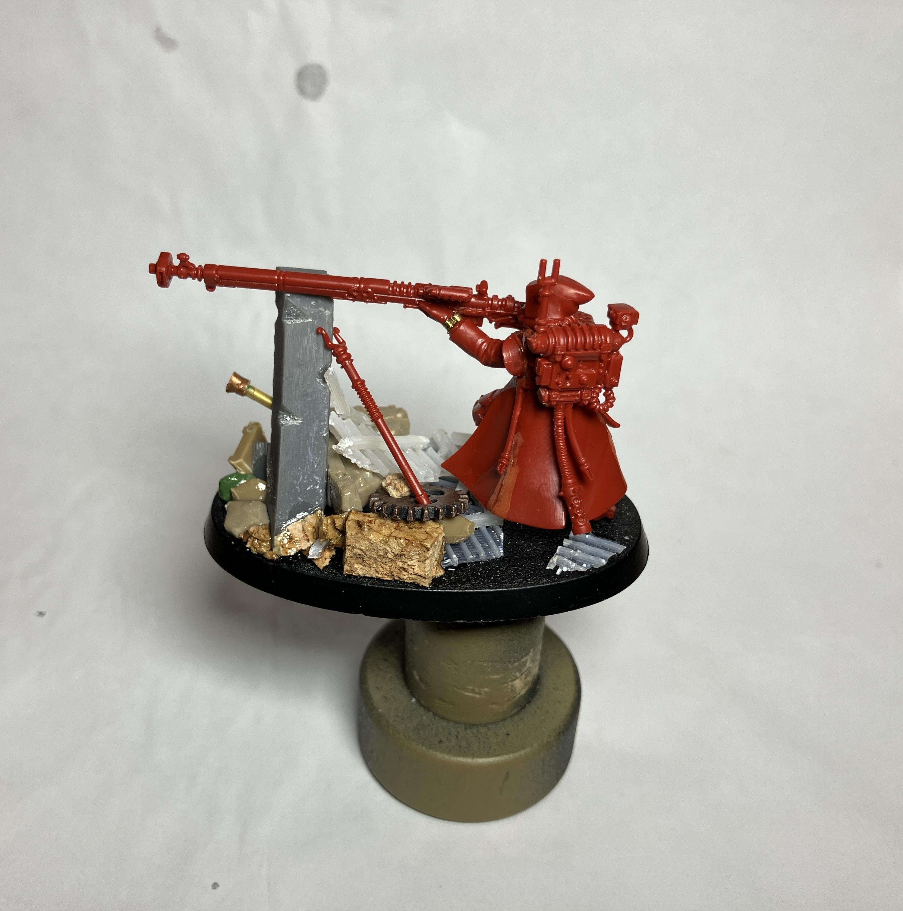 Ad Mech, Adeptus Mechanicus, Base, Rangers, Rubble, Skitarii, Terrain, Transuranic Arquebus, Vanguard, Warhammer 40,000