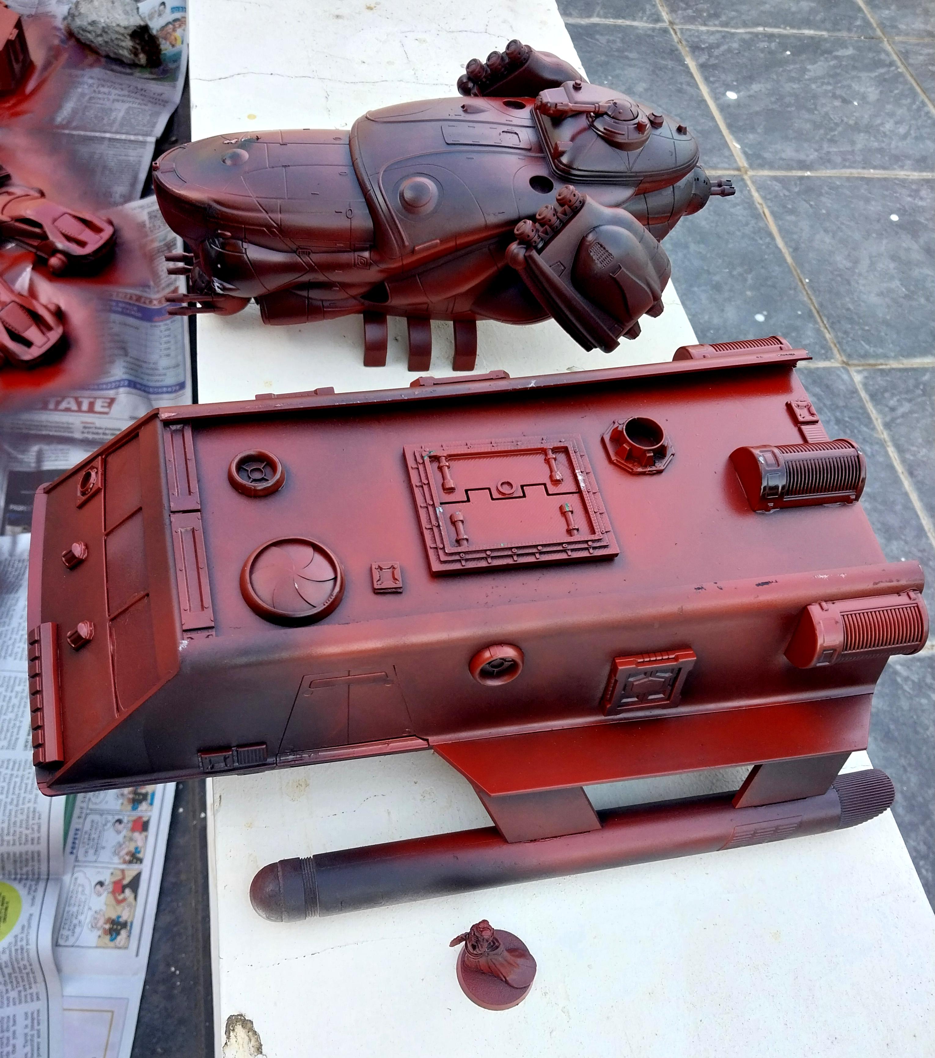 Gunship, Rebel Moon, Shuttle, Spaceport, Star Trek, Terrain, Work In Progress