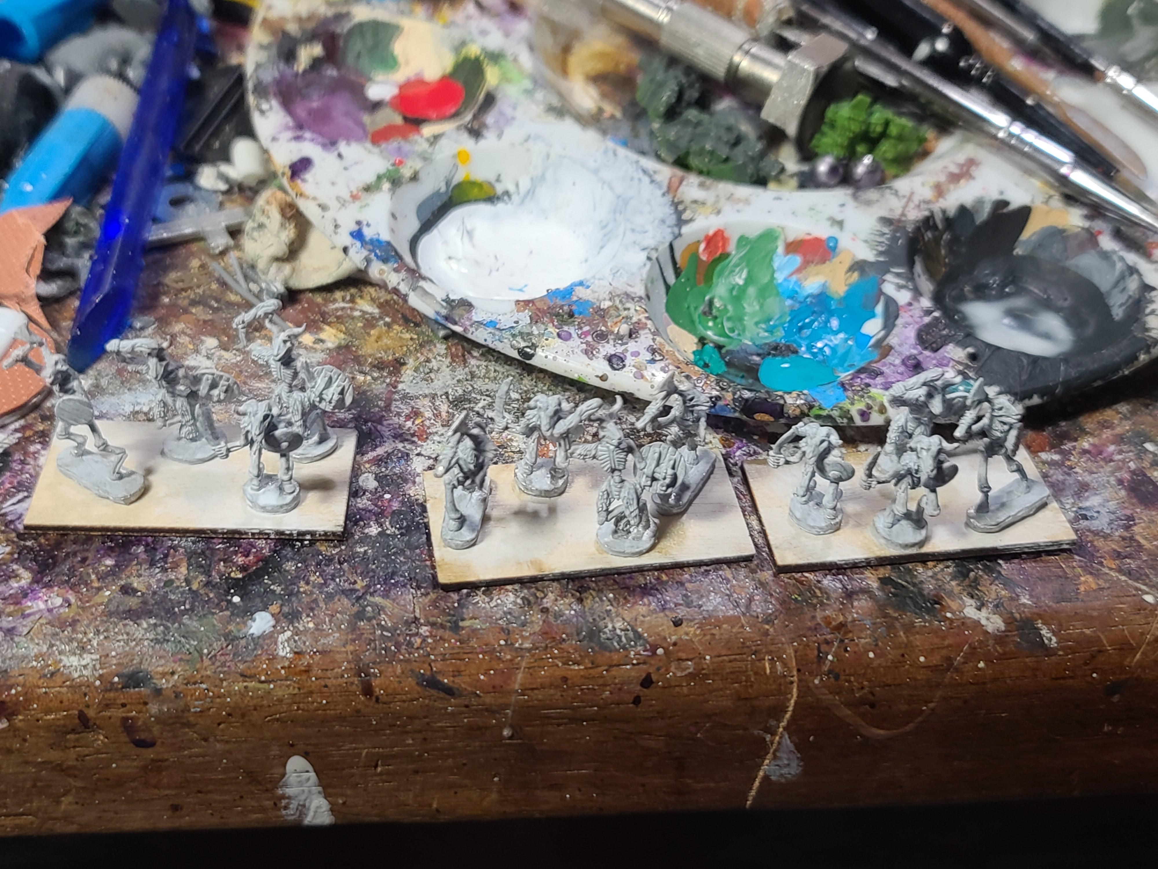 10mm, 15mm, Skeletal Beastmen, Skeletons, Splintered Light, Undead, Warmaster