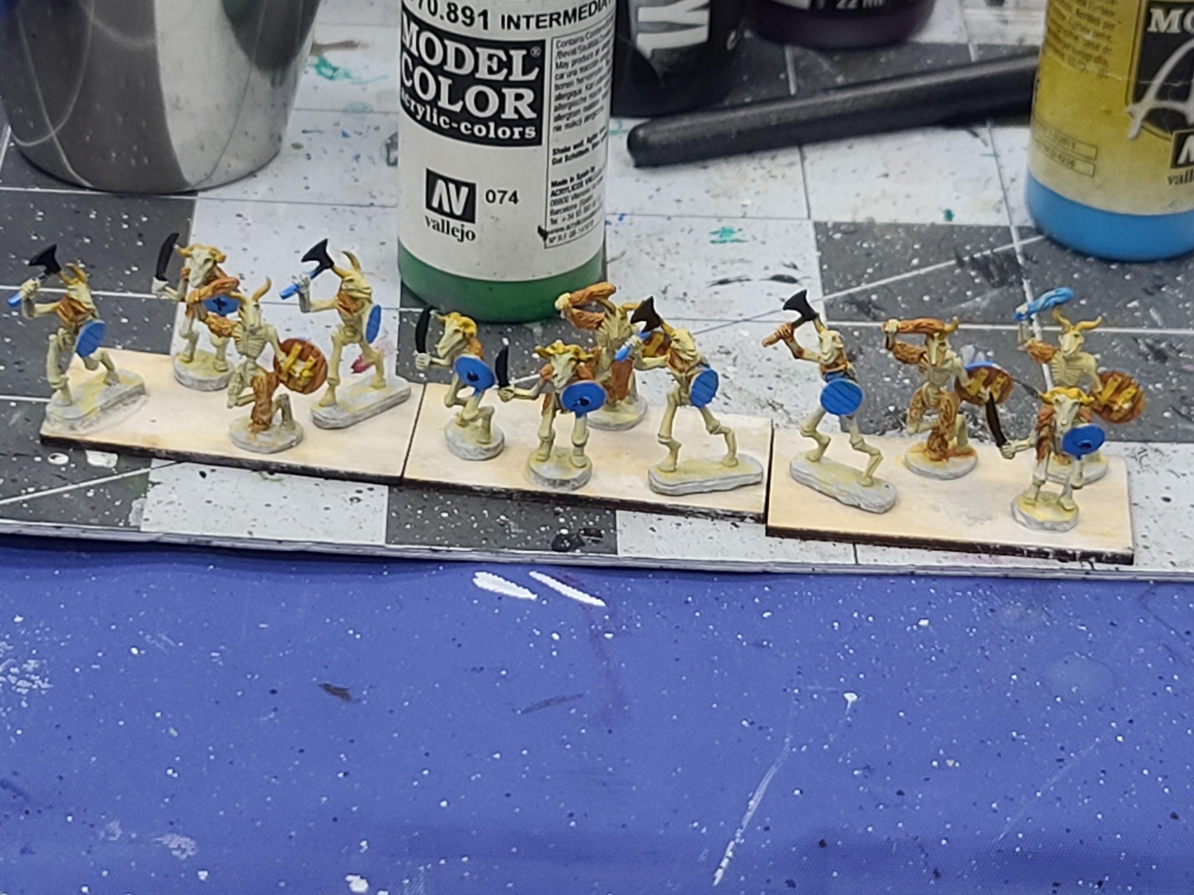 10mm, 15mm, Skeletal Beastmen, Skeletons, Splintered Light Miniatures, Undead, Warhammer Fantasy, Warmaster