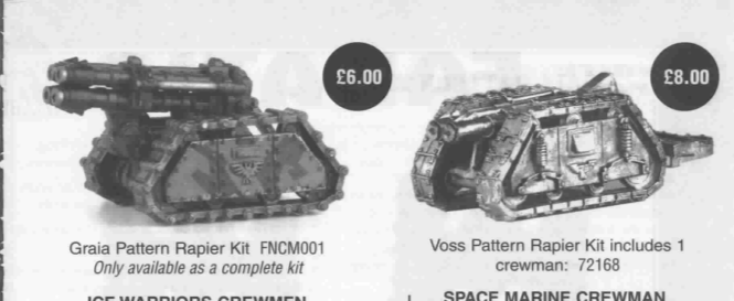 Graia Pattern, Laser Destroyer, Rapier, Rapier Carrier, Voss Pattern