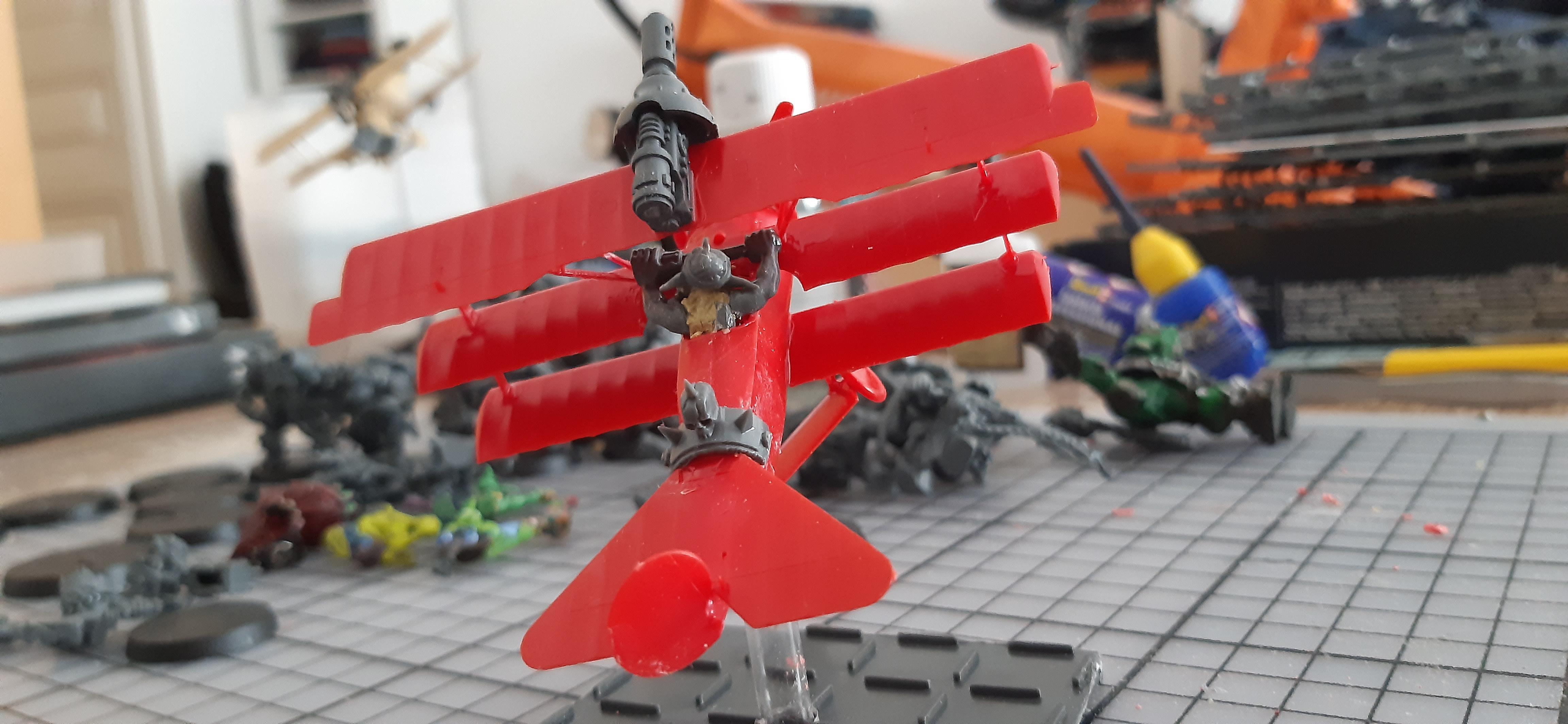 Fokker Dr.1, Grots, Kittbashing, Modding, Orks