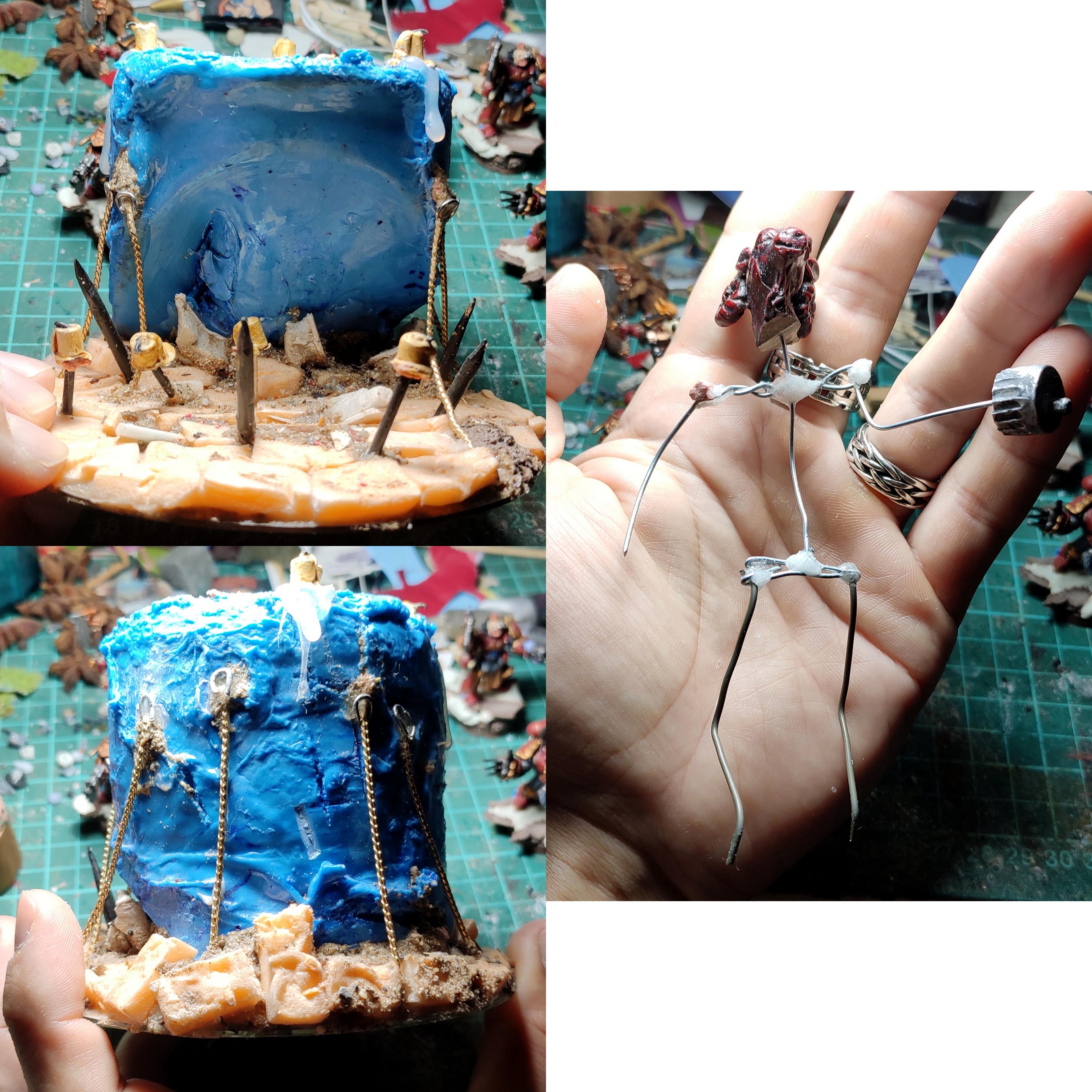 Armature, Candles, Cyberdemon, Daemons, Do-it-yourself, Doom, Gift, Scratch Build, Sculpting, Terrain, Work In Progress
