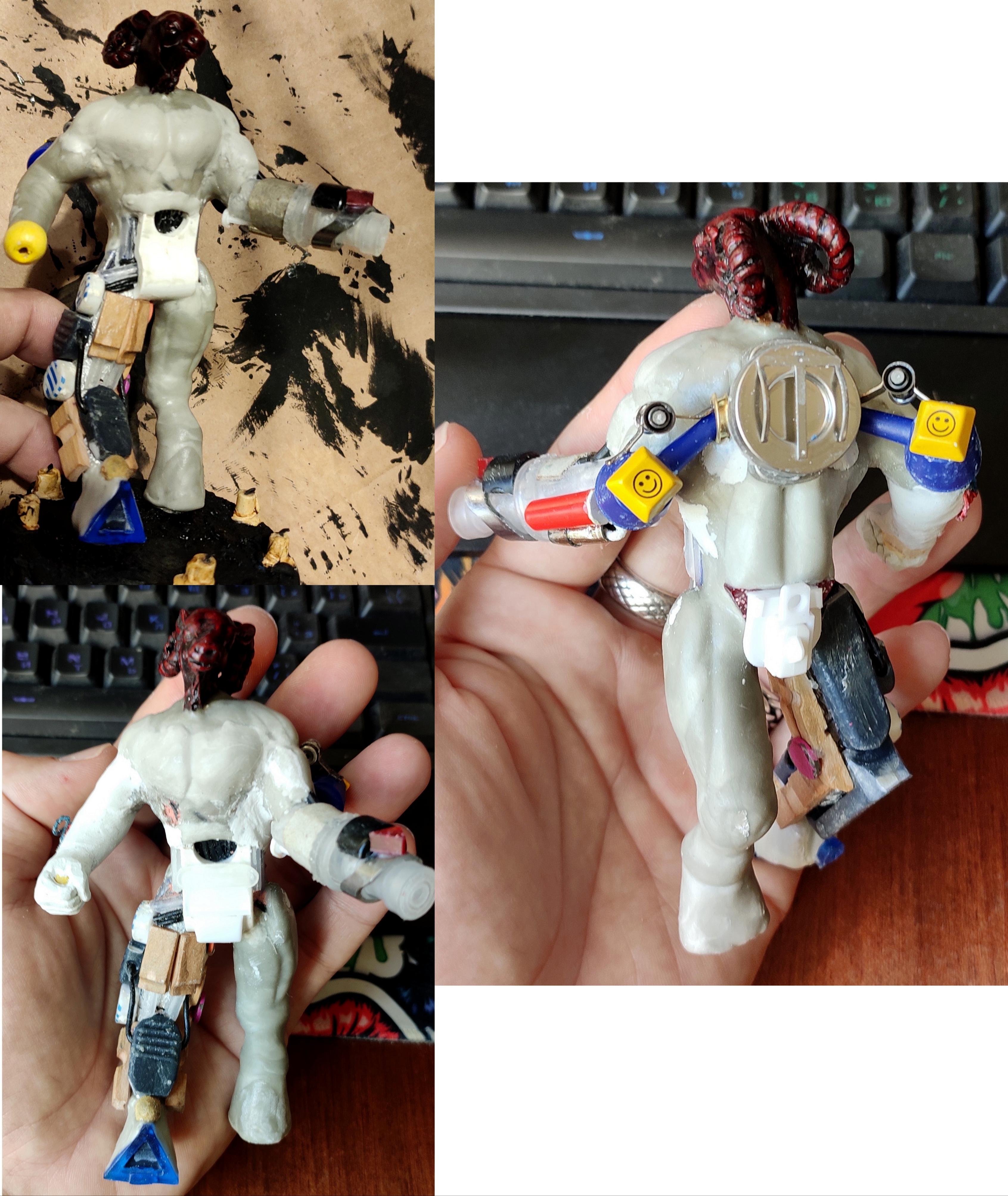Cyberdemon, Cyborg, Daemons, Do-it-yourself, Doom, Gift, Missile Launcher, Putty, Scratch Build, Sculpting, Work In Progress