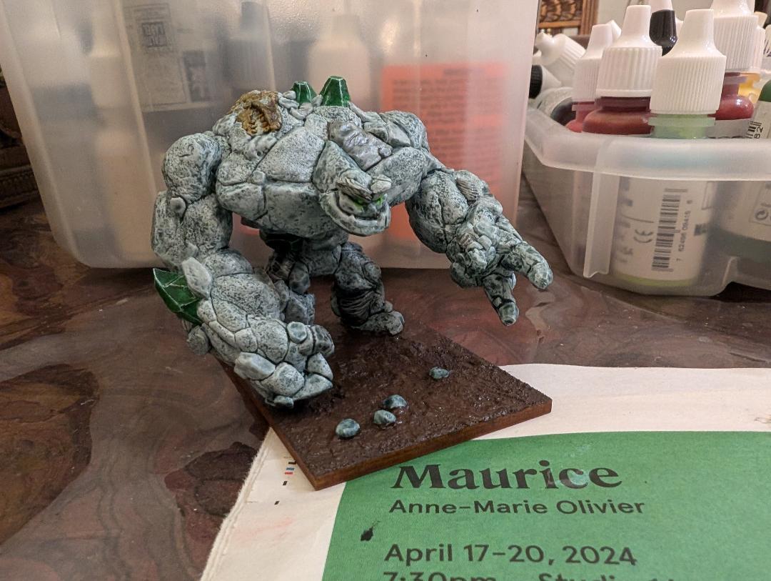 Manolith in progress