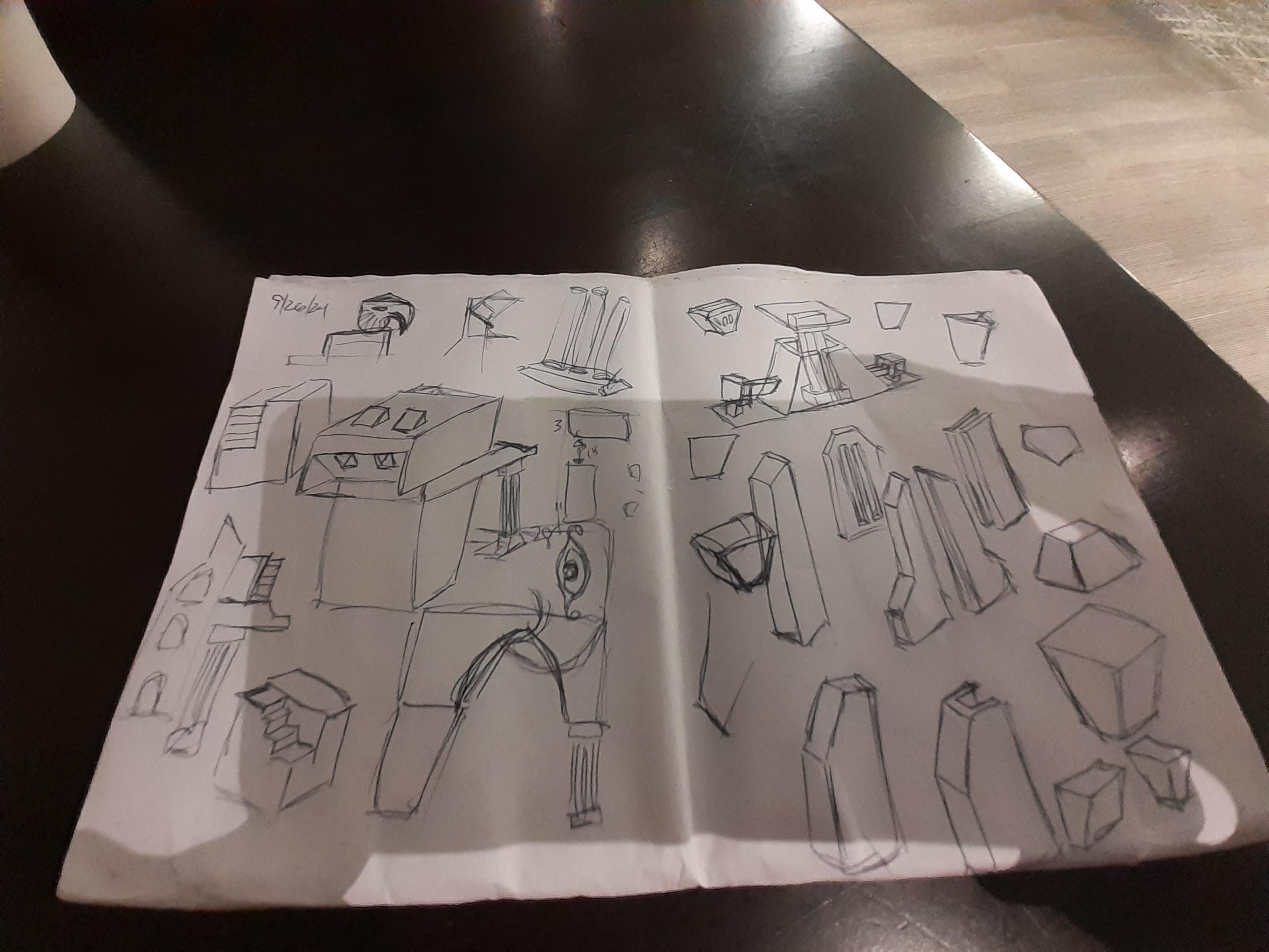 Sketches, Spacehulk, Terrain, Waaazag