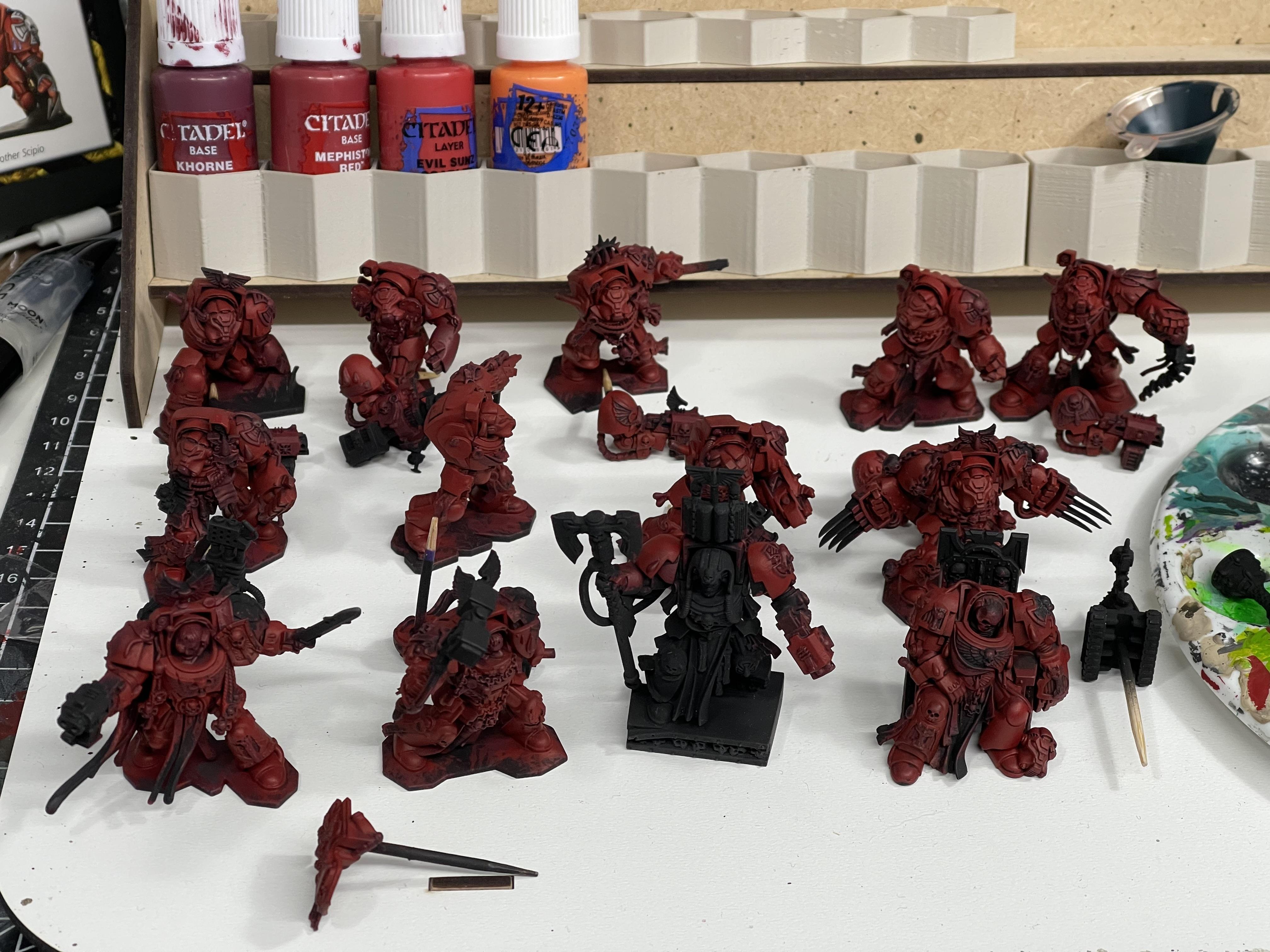 Blood Angels, Space Hulk, Space Marines, Terminator Armor, Warhammer 40,000, Work In Progress