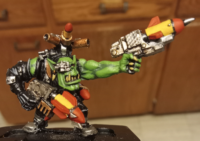 Goff, Goffs, Greenskins, Missile Launcher, Orks, Rokkit Launcha, Tankbustas, Tankpistol, Warhammer 40,000