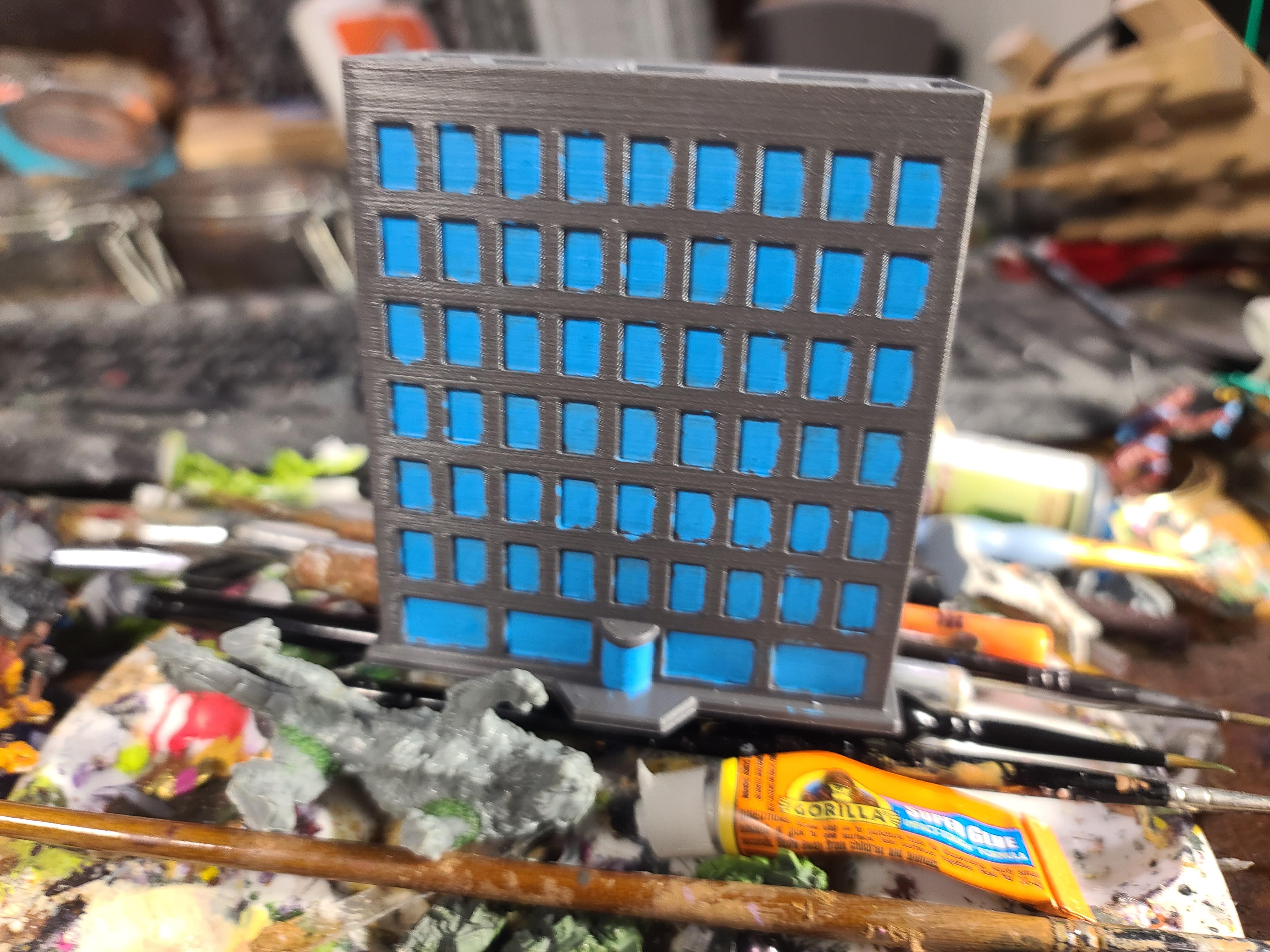 3d Printed, 6mm, Buildings, Diabolical Terrain, Fdm Print, Not My Print, Terrain, Tower Block