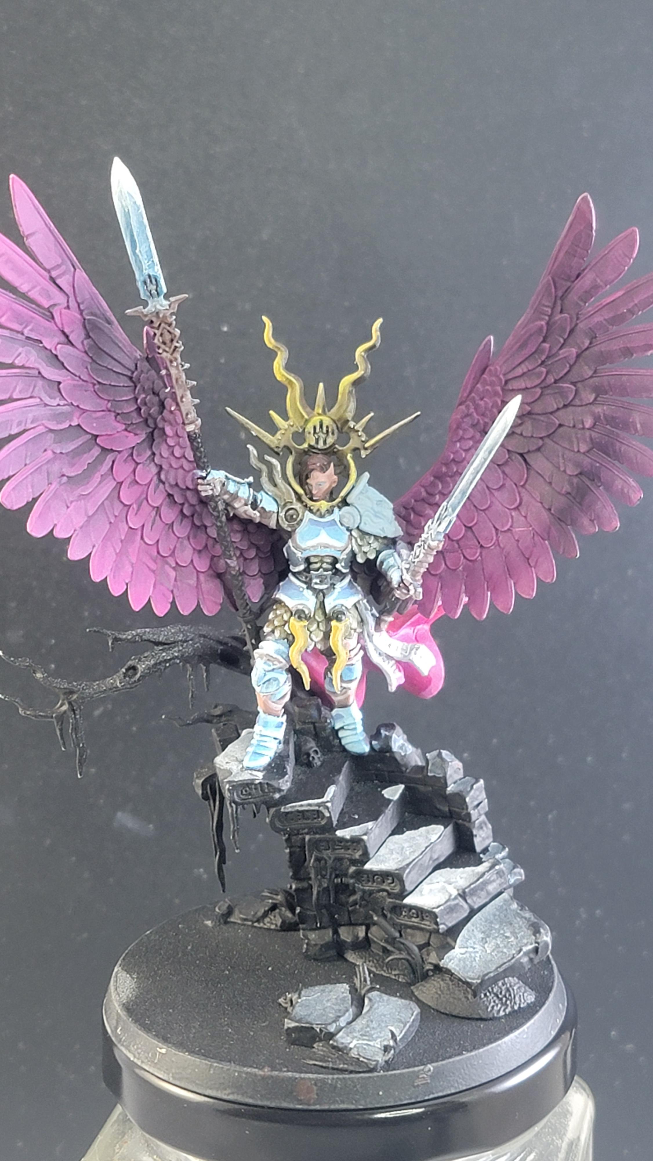 Age Of Sigmar, Angel, Non-Metallic Metal, Object Source Lighting, Stormcast