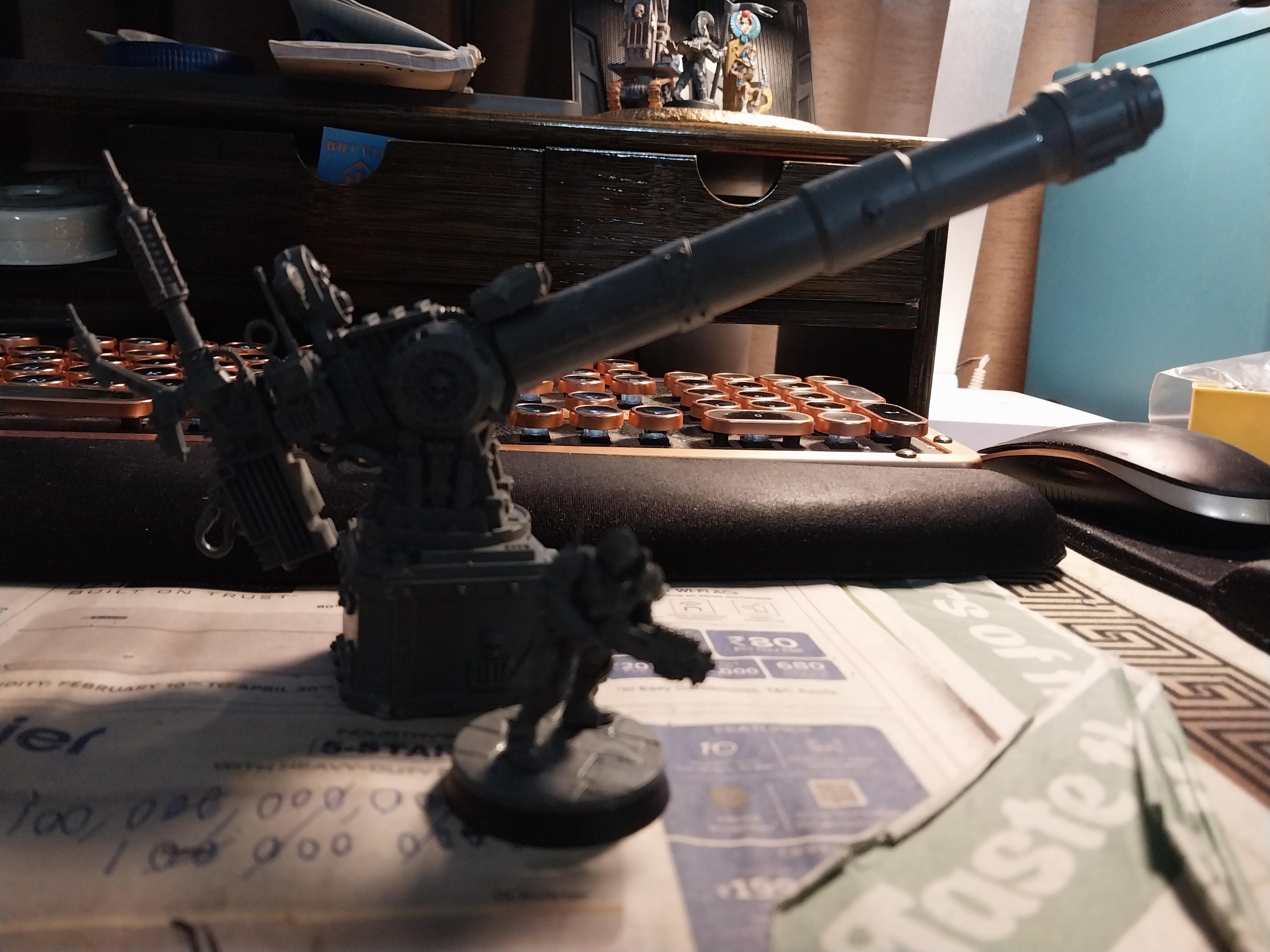 Adeptus Arbites, Defense Laser, Fortification, Imperial Bastion, Terrain, Wall, Work In Progress