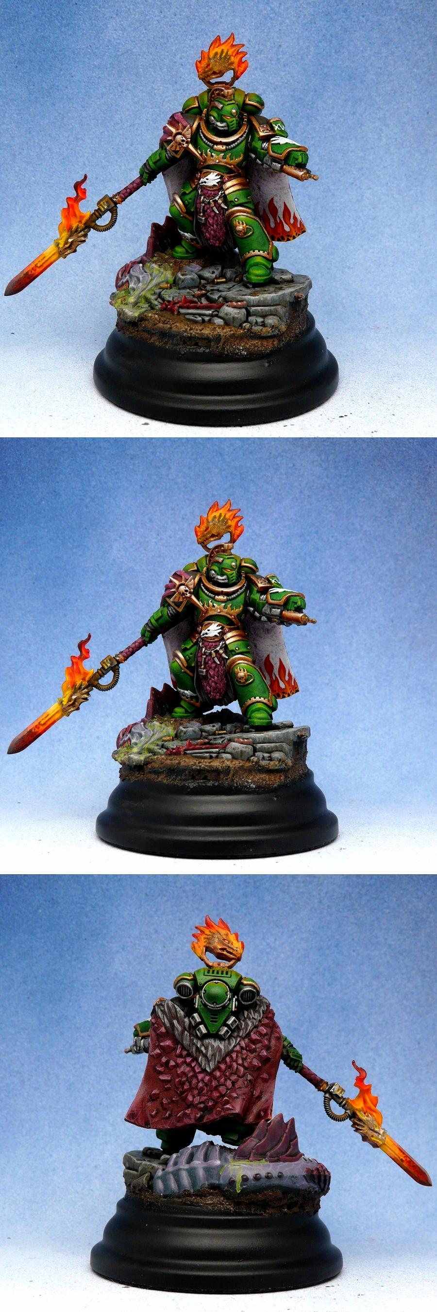 Adeptus Astartes, Armageddon, Badab War, Father Of The Forge, Kitbash, Primaris, Salamanders, Space Marines, Vulkan He'stan