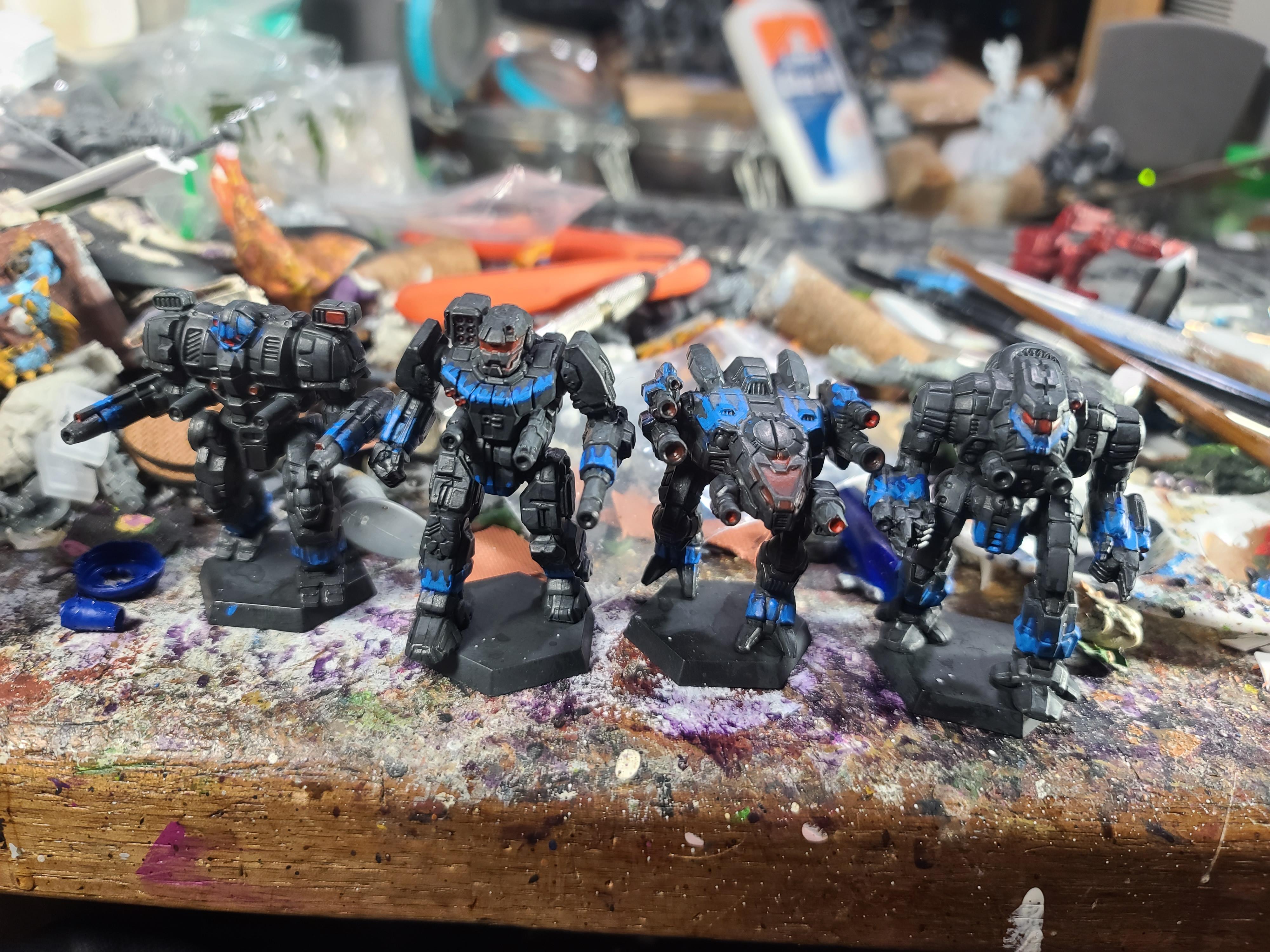Banshees, Battletech, Catalyst Game Labs, Devastator, Flame Freehand, Kestrel Grenadiers, Mech, Pillager, Sagittaire