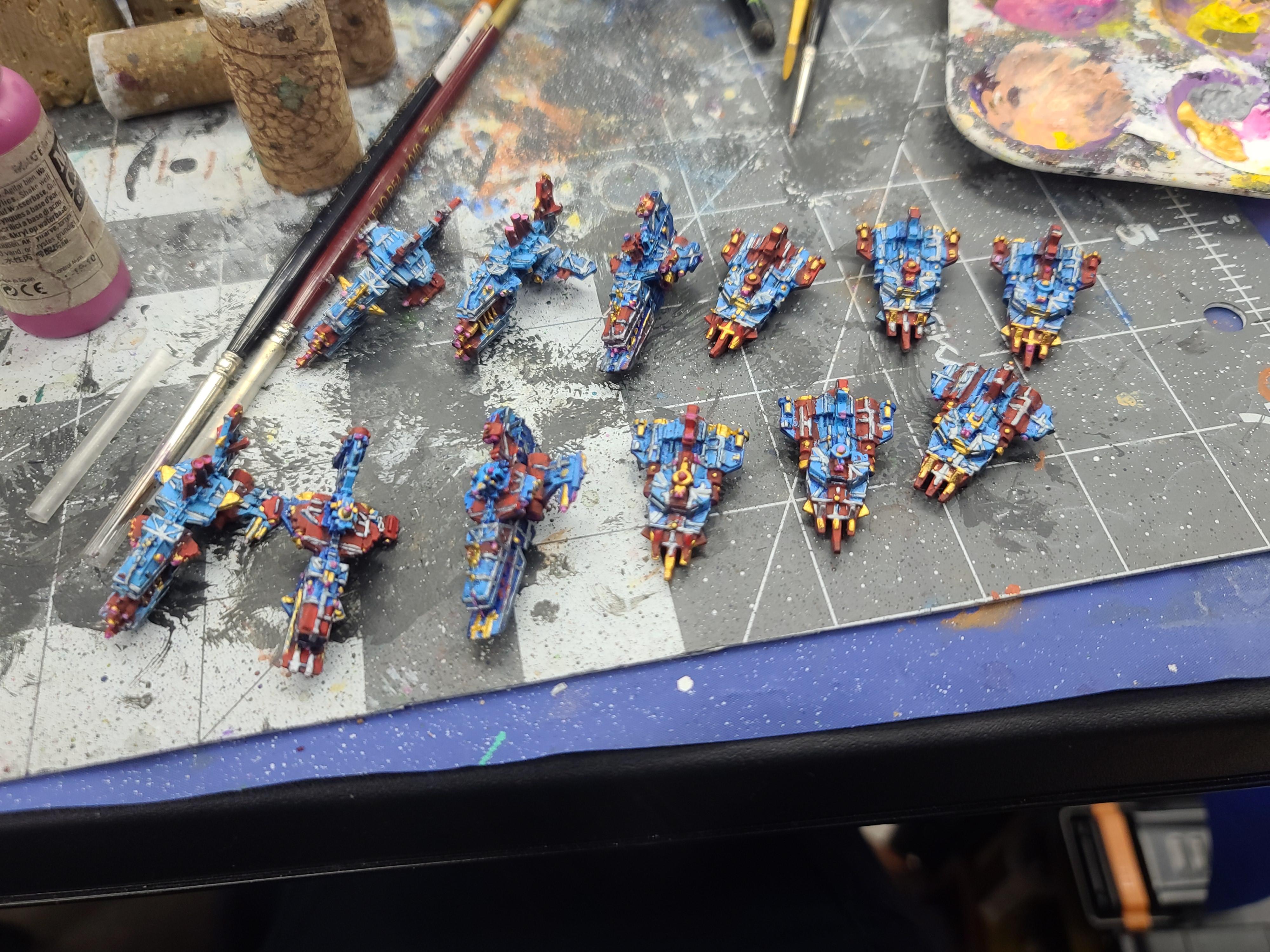 Battlefleet Gothic, Brute Ramship, Escorts, Games Workshop, Orks, Savage Gunships, Space Ships