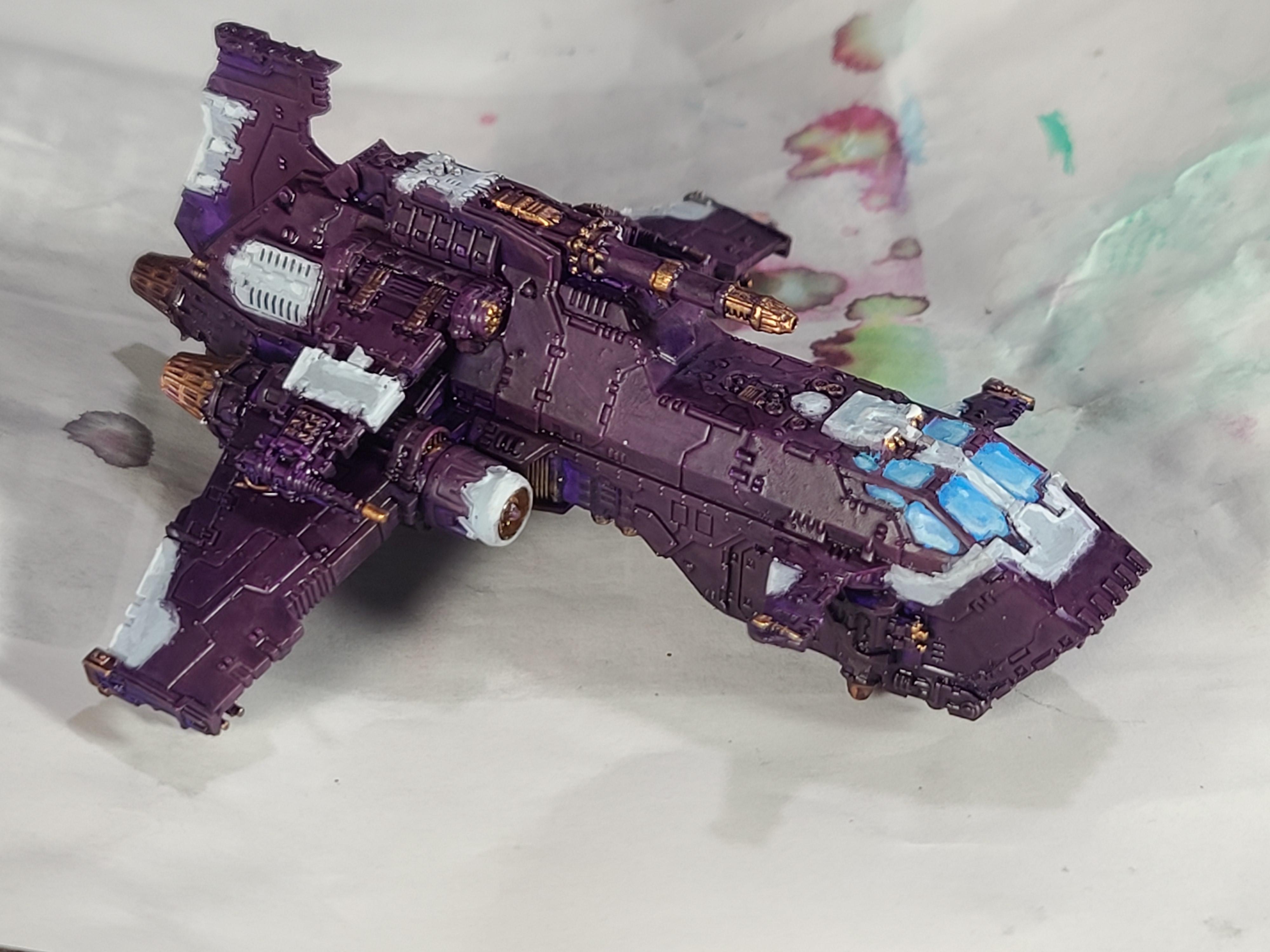 8mm, Areonautica Imperialis, Emperor's Children, Flyer, Games Workshop, Legions Imperialis, Space Marines, Thunderhawk