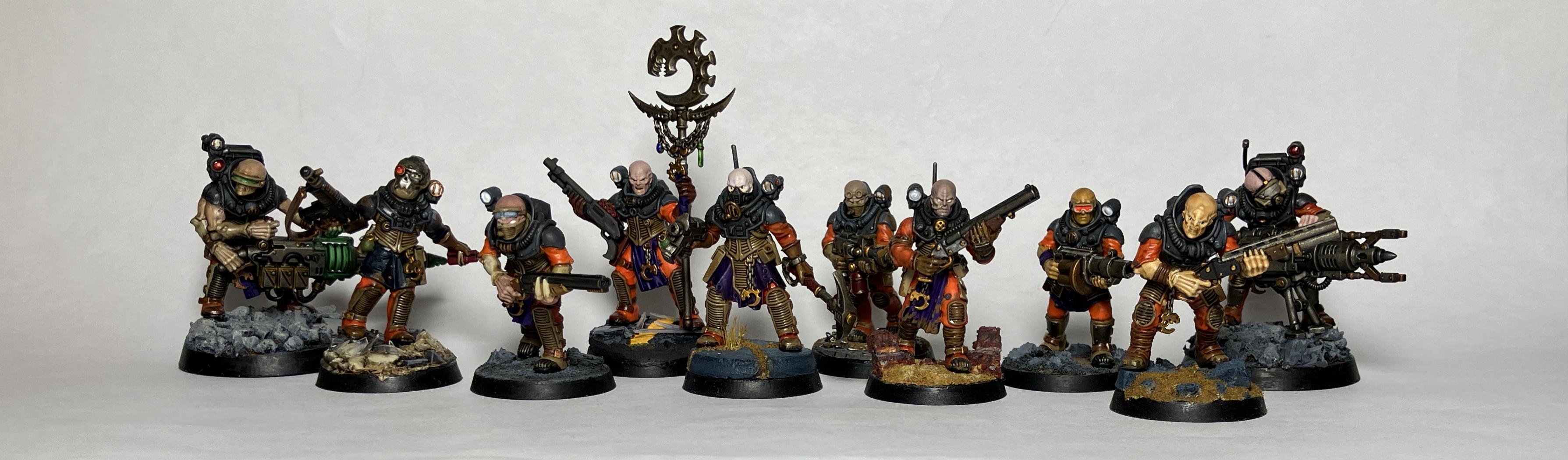 Complete Squad, Genestealer Cults, Kill Team, Neophyte Hybrids, Painted, Vigilus, Warhammer 40,000