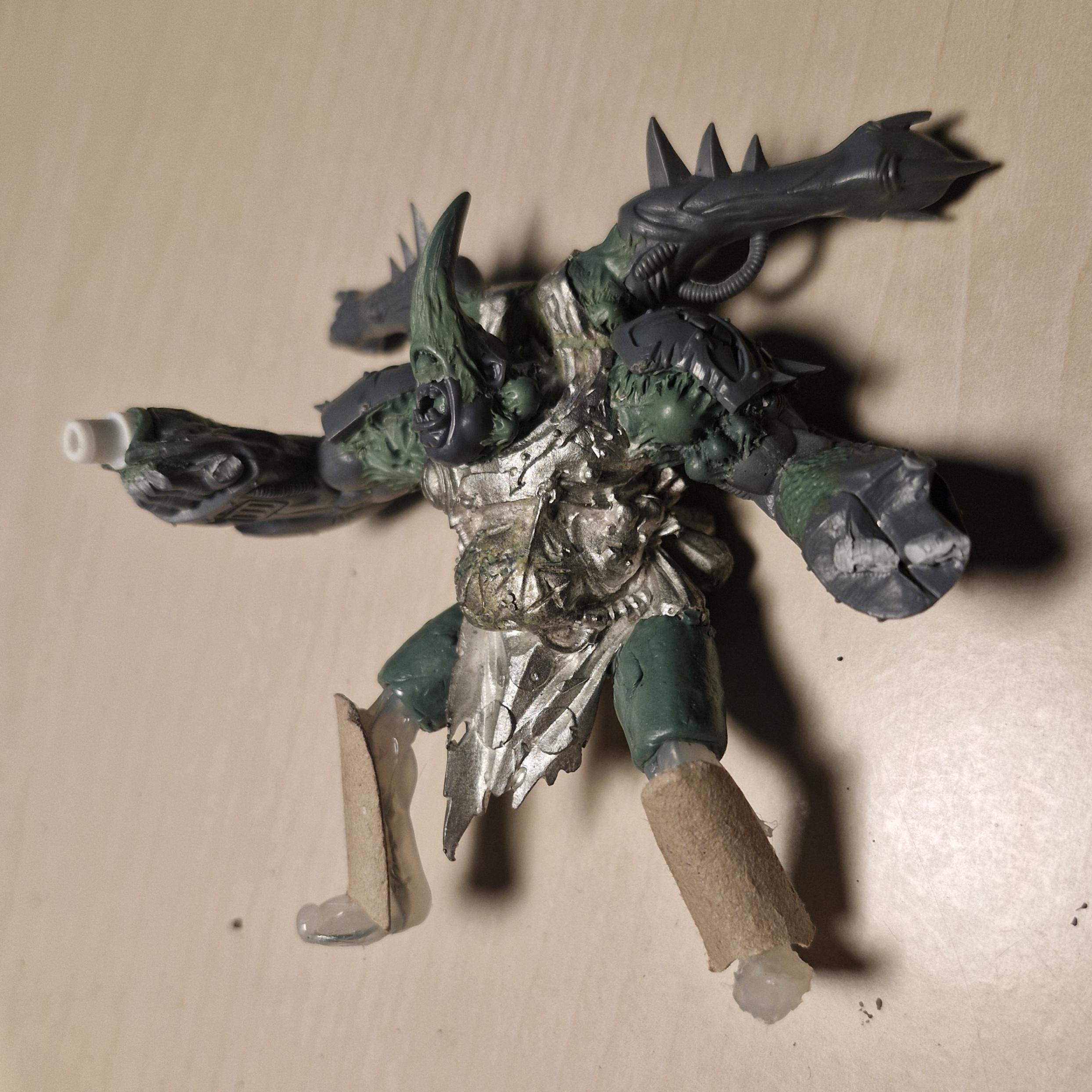 Astartes, Chaos, Conversion, Daemons, Death Guard, Kitbash, Nurgle, Plague, Prince, Sculpting, Space, Space Marines