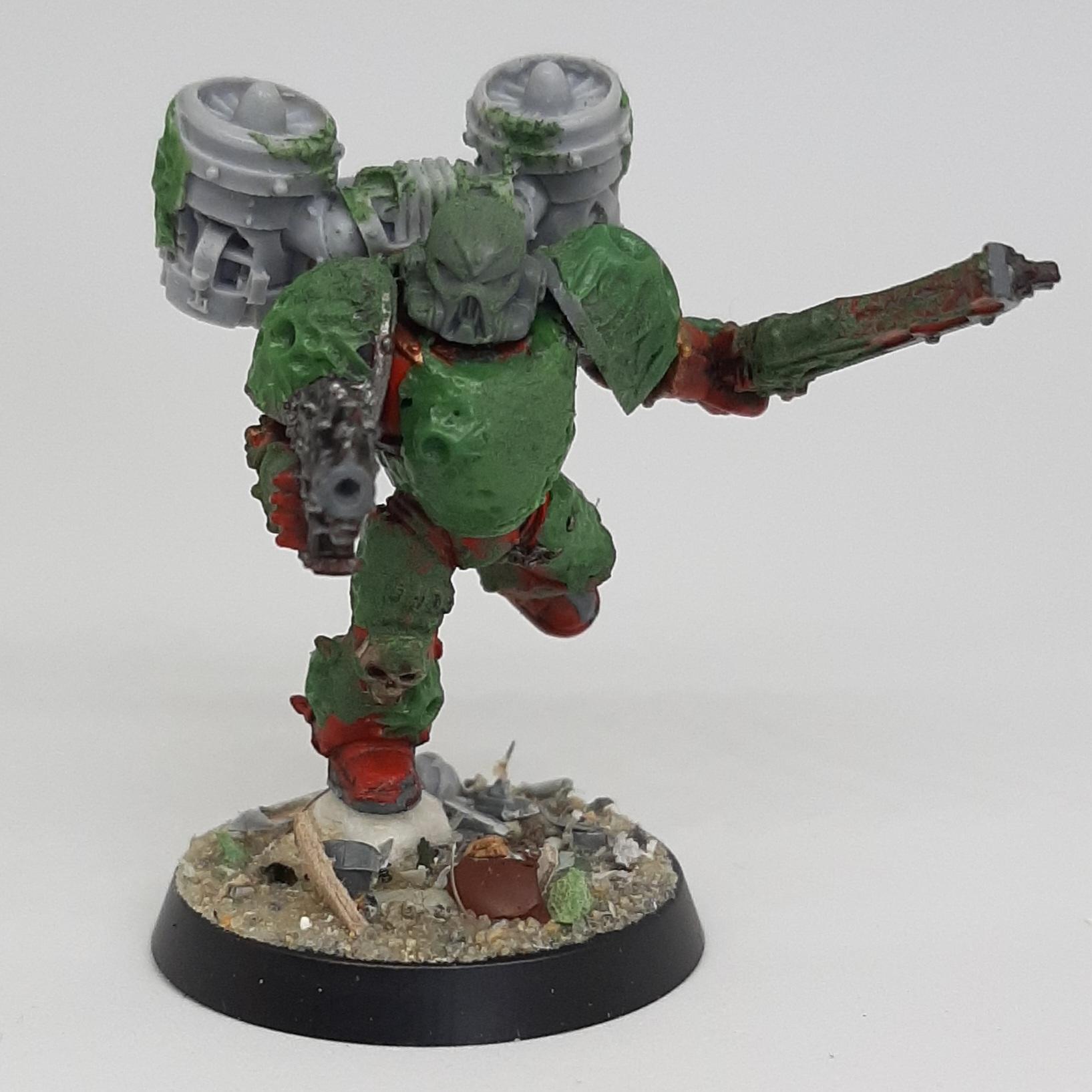 Assault, Astartes, Chaos, Conversion, Death Guard, Heretic, Kitbash, Nurgle, Plague, Raptors, Sculpting, Space, Space Marines