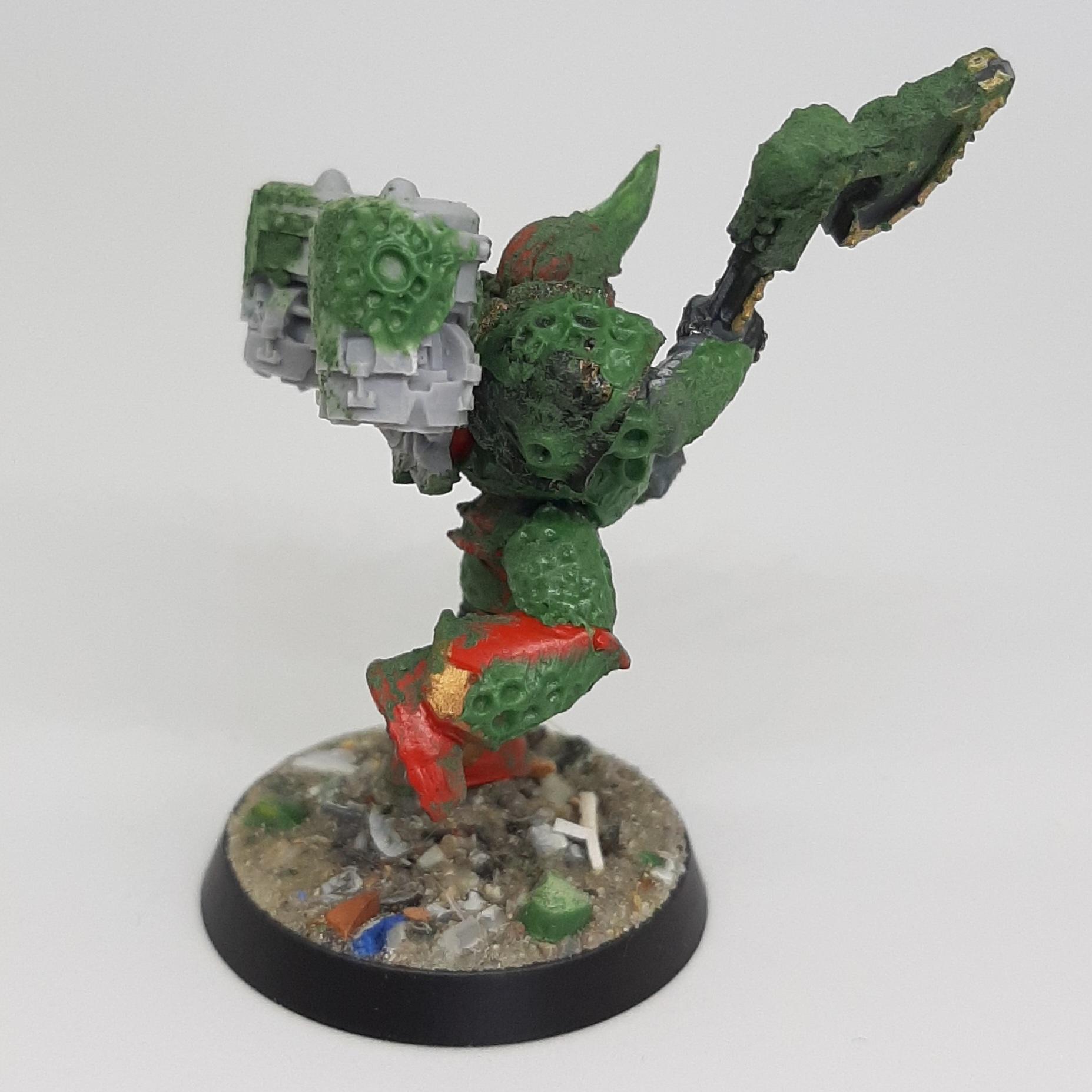 Assault, Astartes, Chaos, Conversion, Death Guard, Heretic, Kitbash, Nurgle, Plague, Raptors, Sculpting, Space, Space Marines
